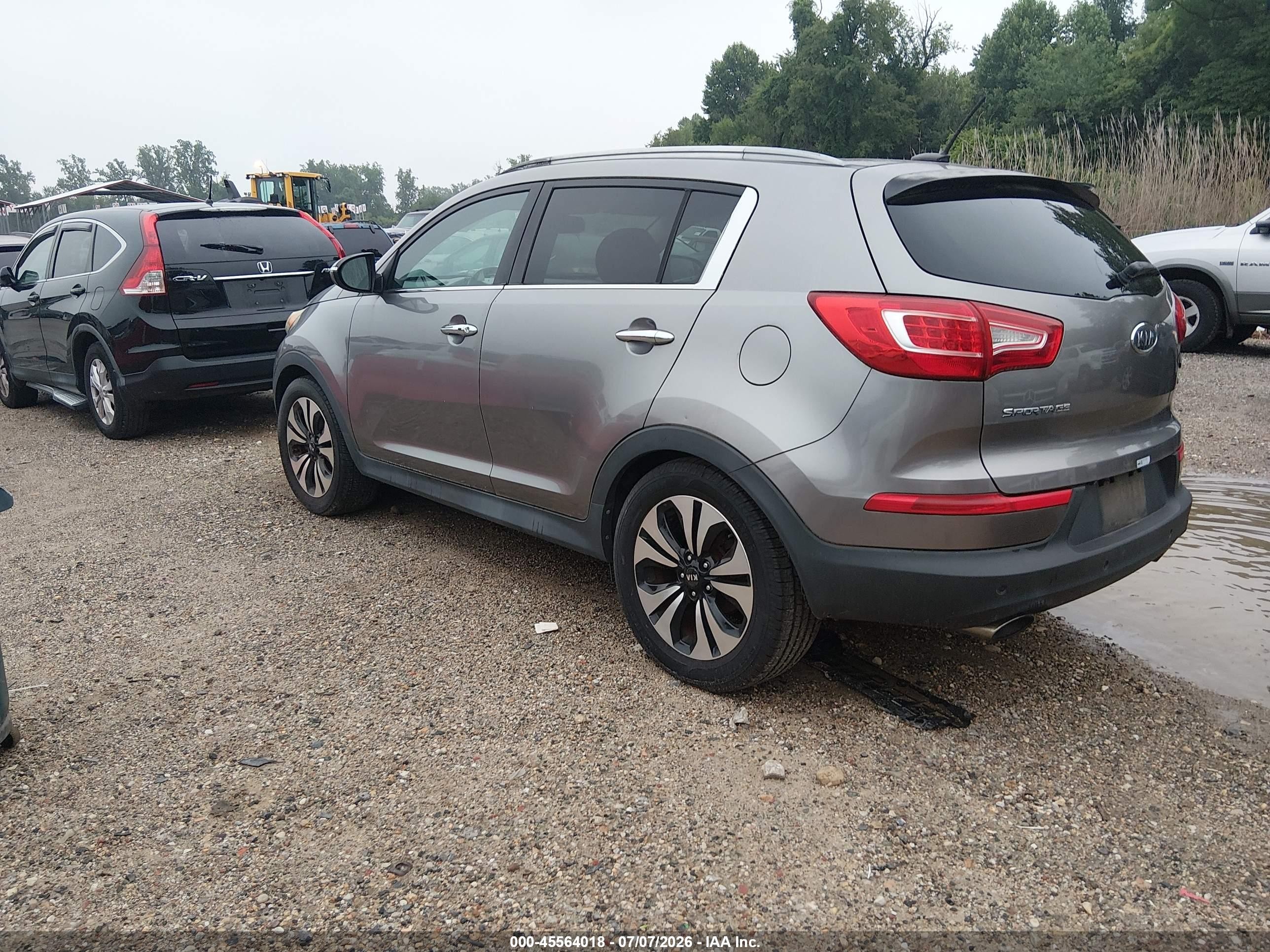 2012 Kia Sportage Sx Gray vin: KNDPC3A6XC7186717