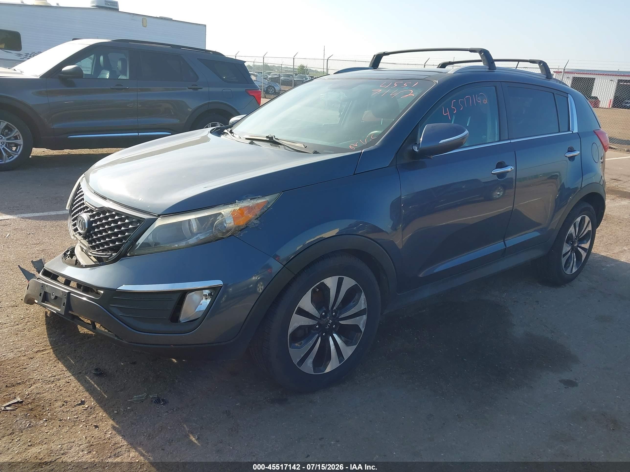 2012 Kia Sportage Sx Gray vin: KNDPC3A6XC7284226