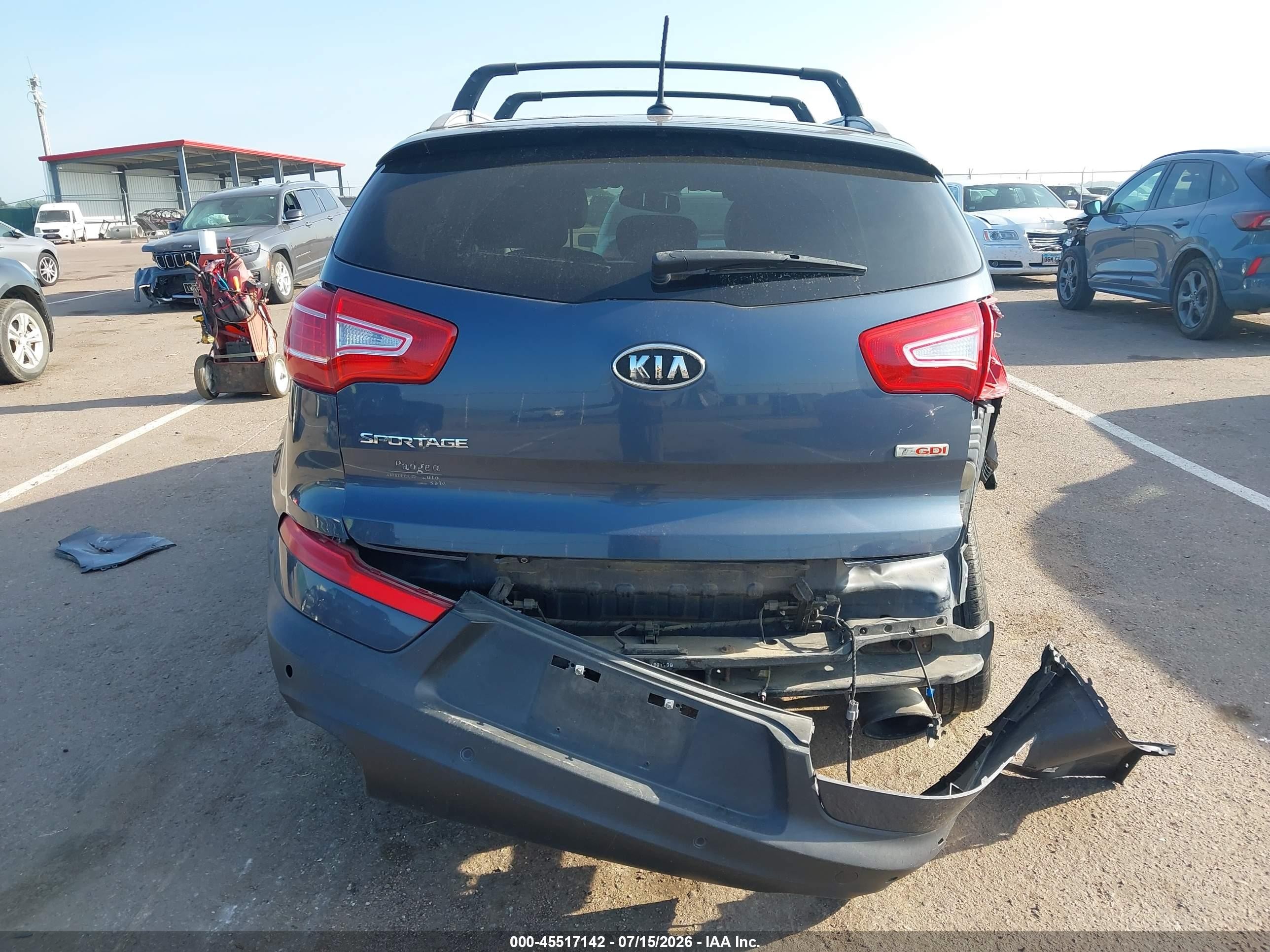 2012 Kia Sportage Sx Gray vin: KNDPC3A6XC7284226