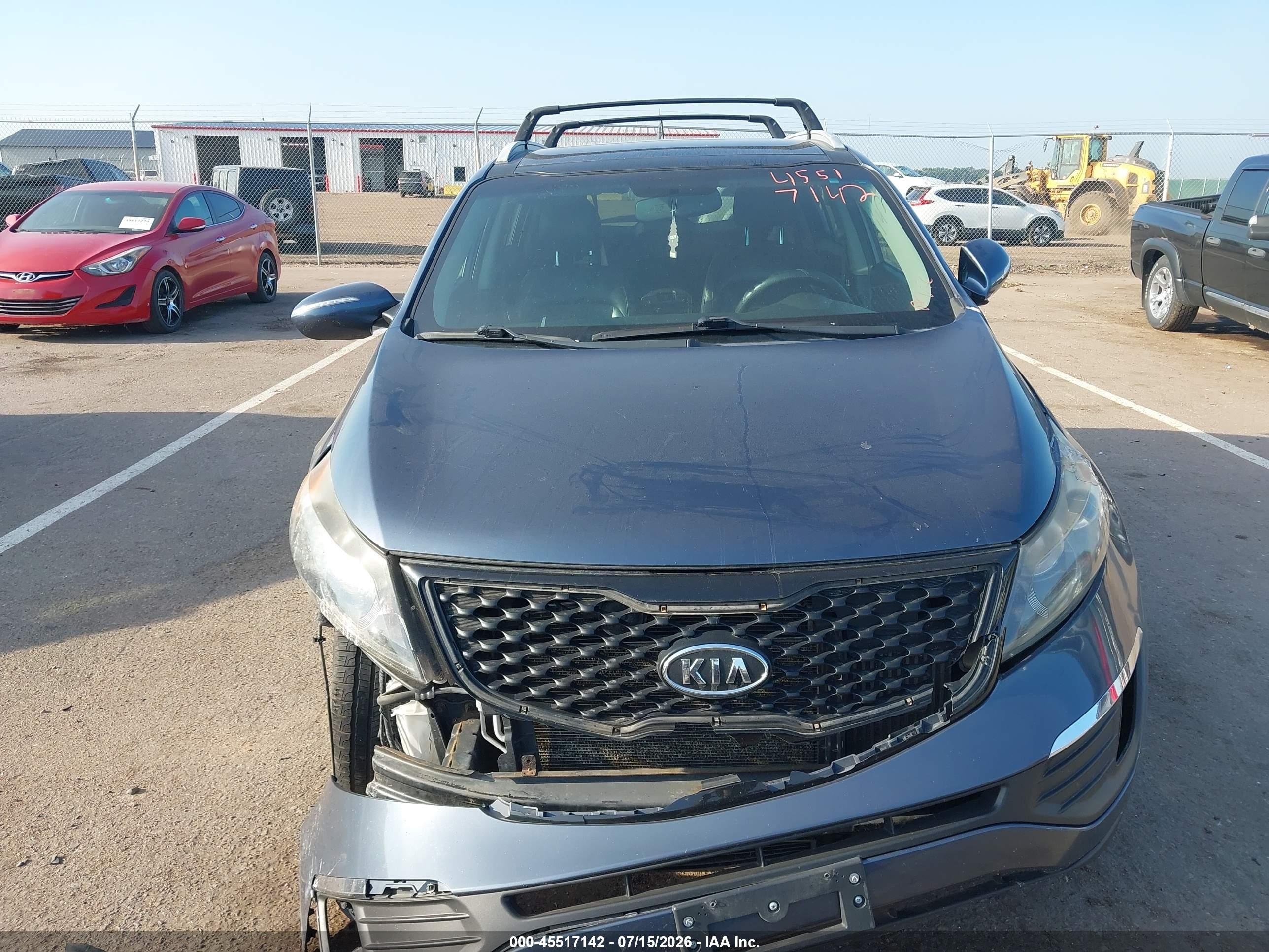 2012 Kia Sportage Sx Gray vin: KNDPC3A6XC7284226