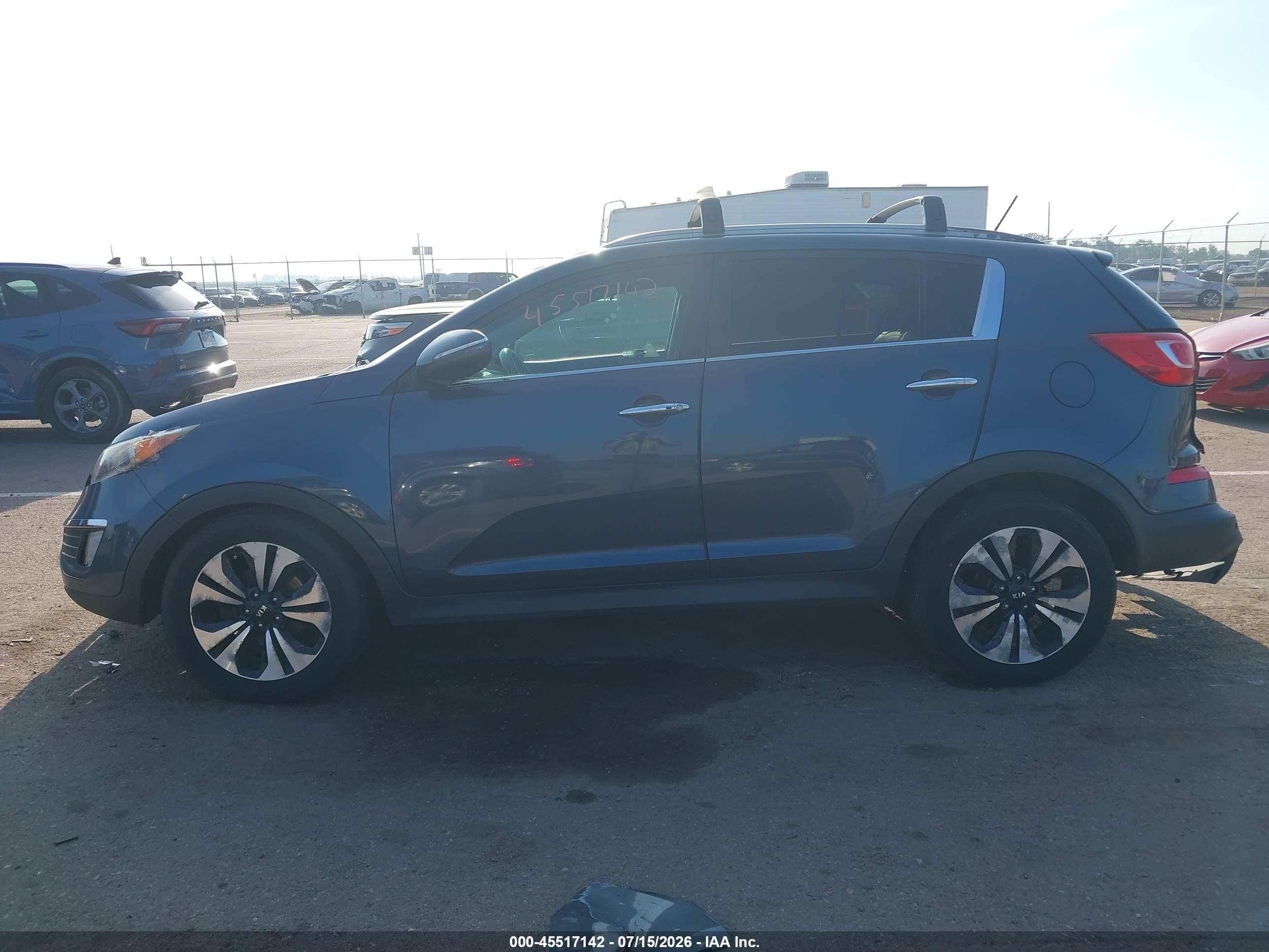 2012 Kia Sportage Sx Gray vin: KNDPC3A6XC7284226