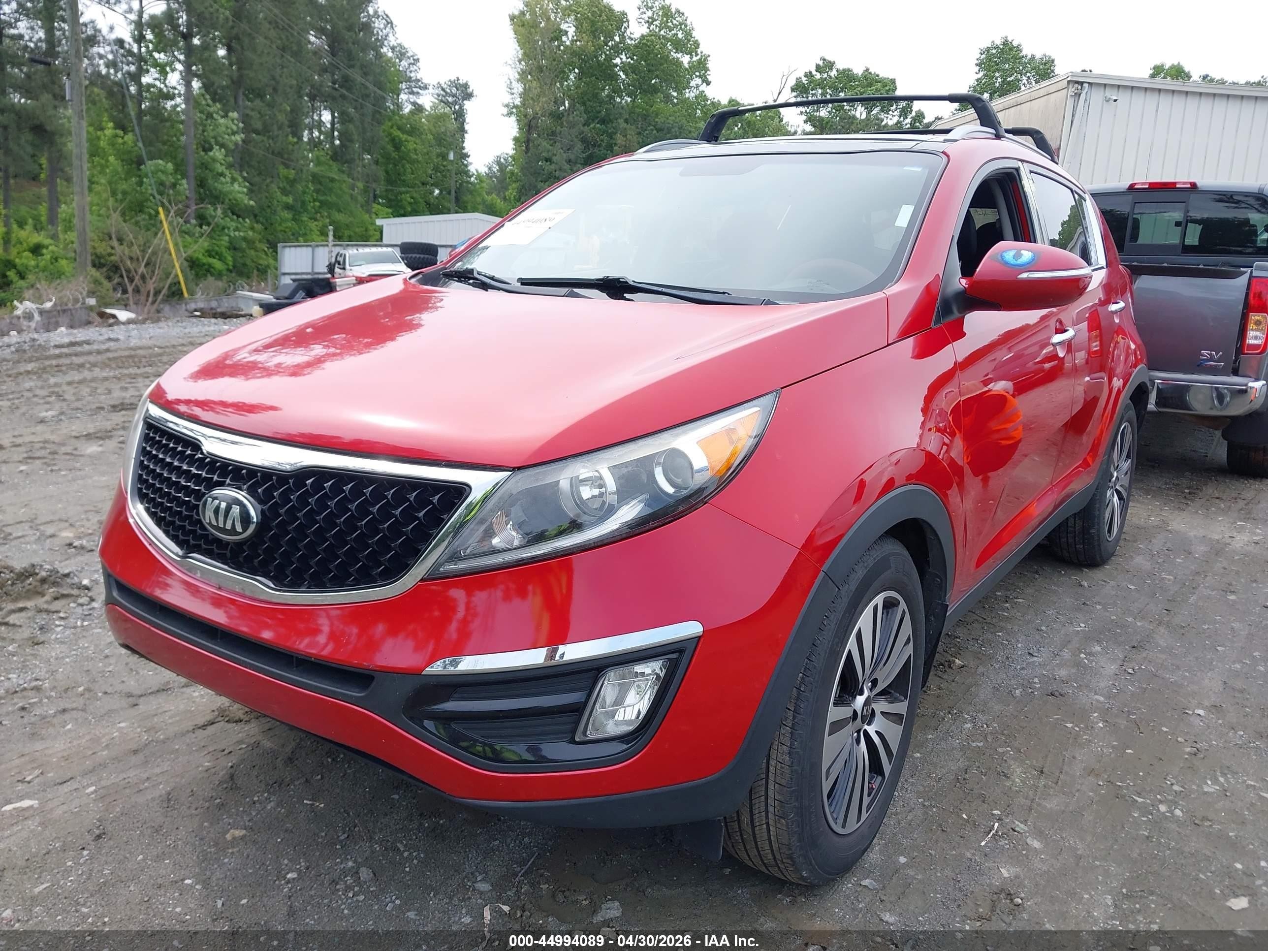 2014 Kia Sportage Ex Red vin: KNDPC3AC0E7586813