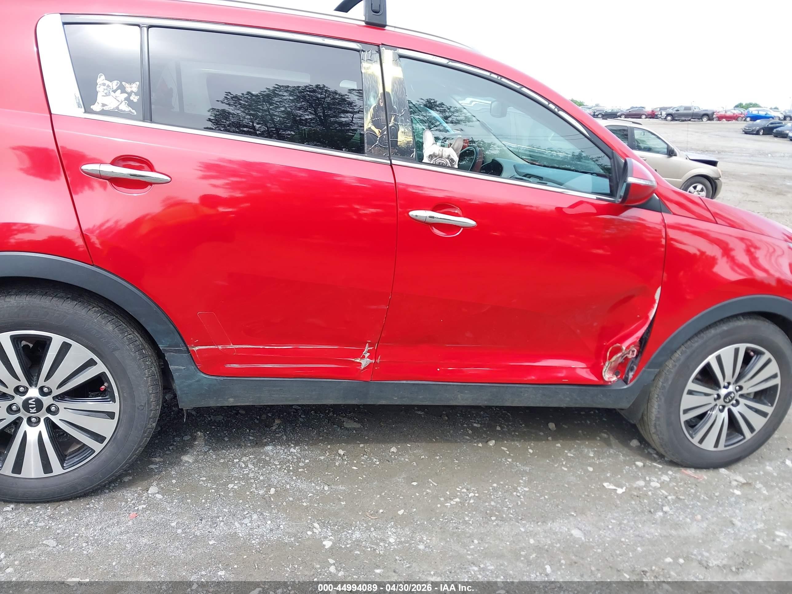 2014 Kia Sportage Ex Red vin: KNDPC3AC0E7586813