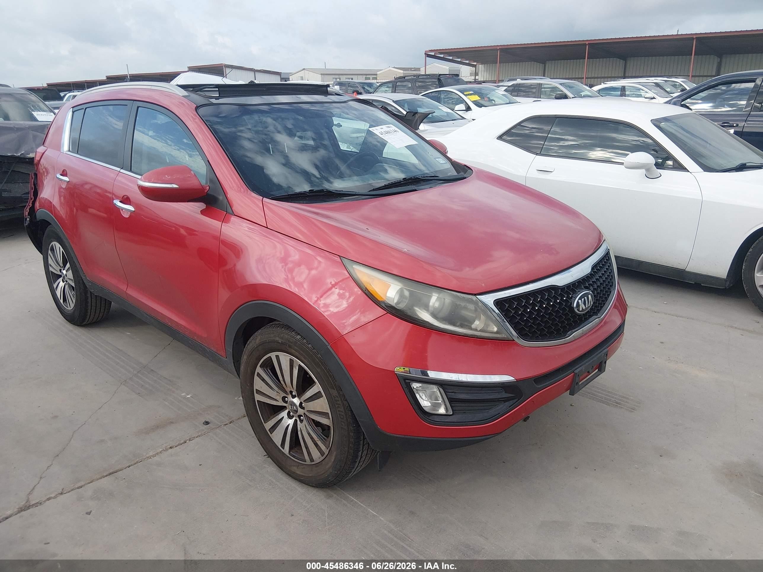 2014 Kia Sportage Ex Темно-бордовый vin: KNDPC3AC0E7615579