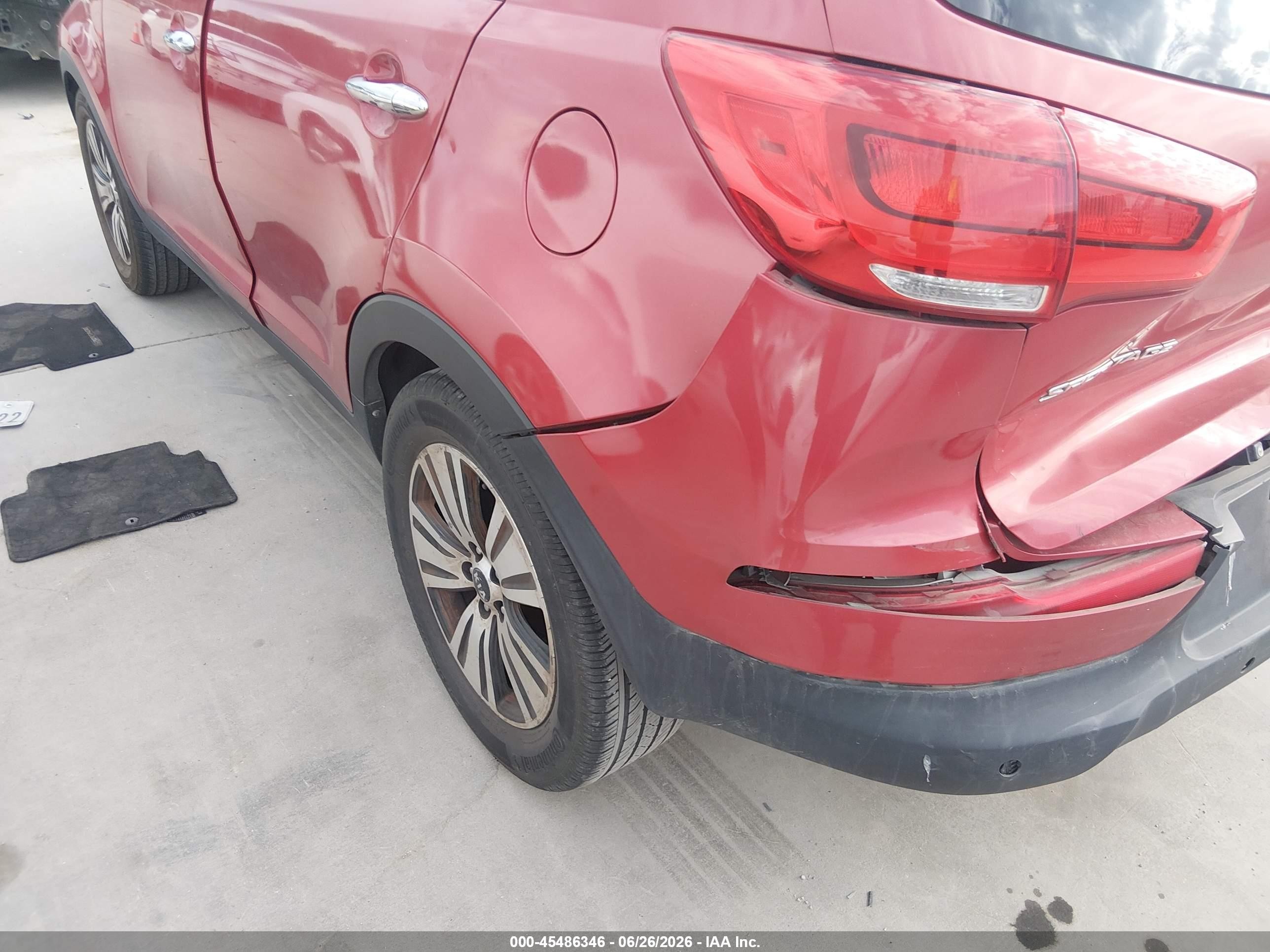 2014 Kia Sportage Ex Maroon vin: KNDPC3AC0E7615579