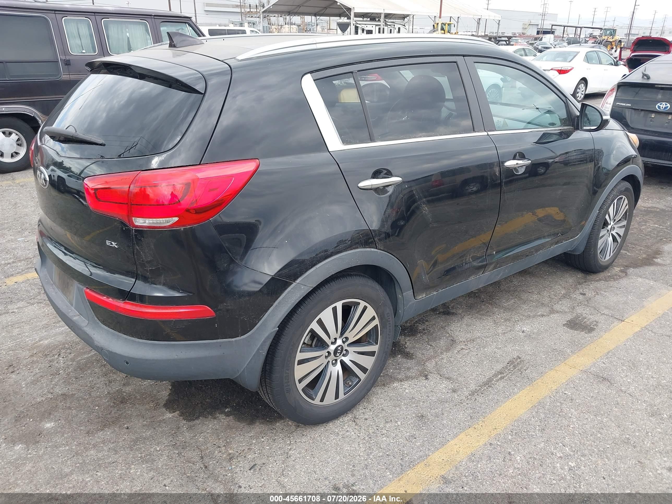 2015 Kia Sportage Ex Black vin: KNDPC3AC0F7761403
