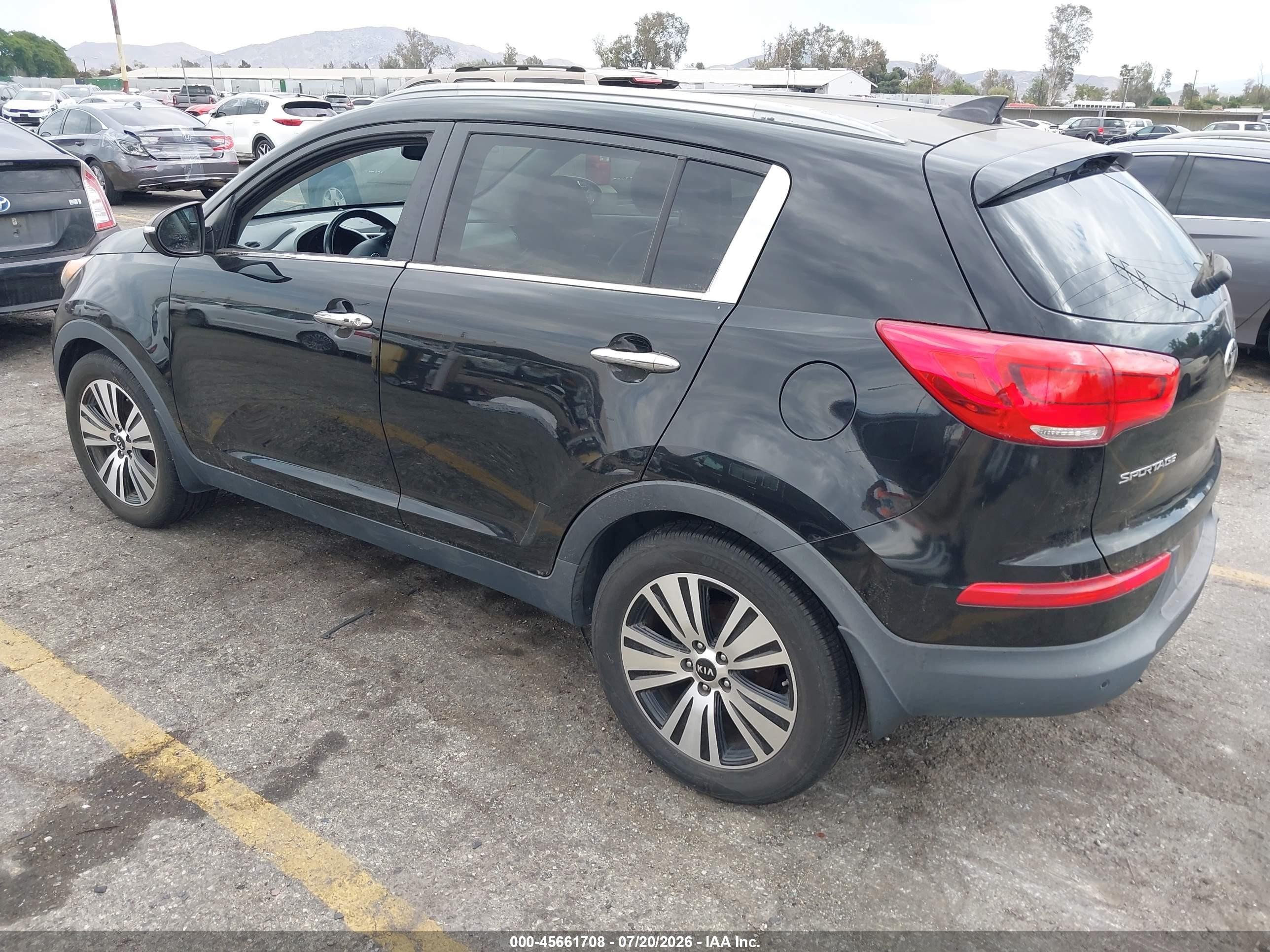2015 Kia Sportage Ex Black vin: KNDPC3AC0F7761403