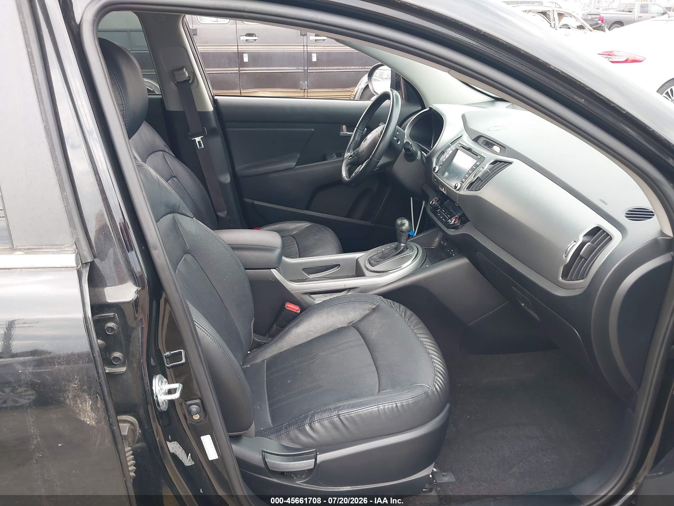 2015 Kia Sportage Ex Black vin: KNDPC3AC0F7761403