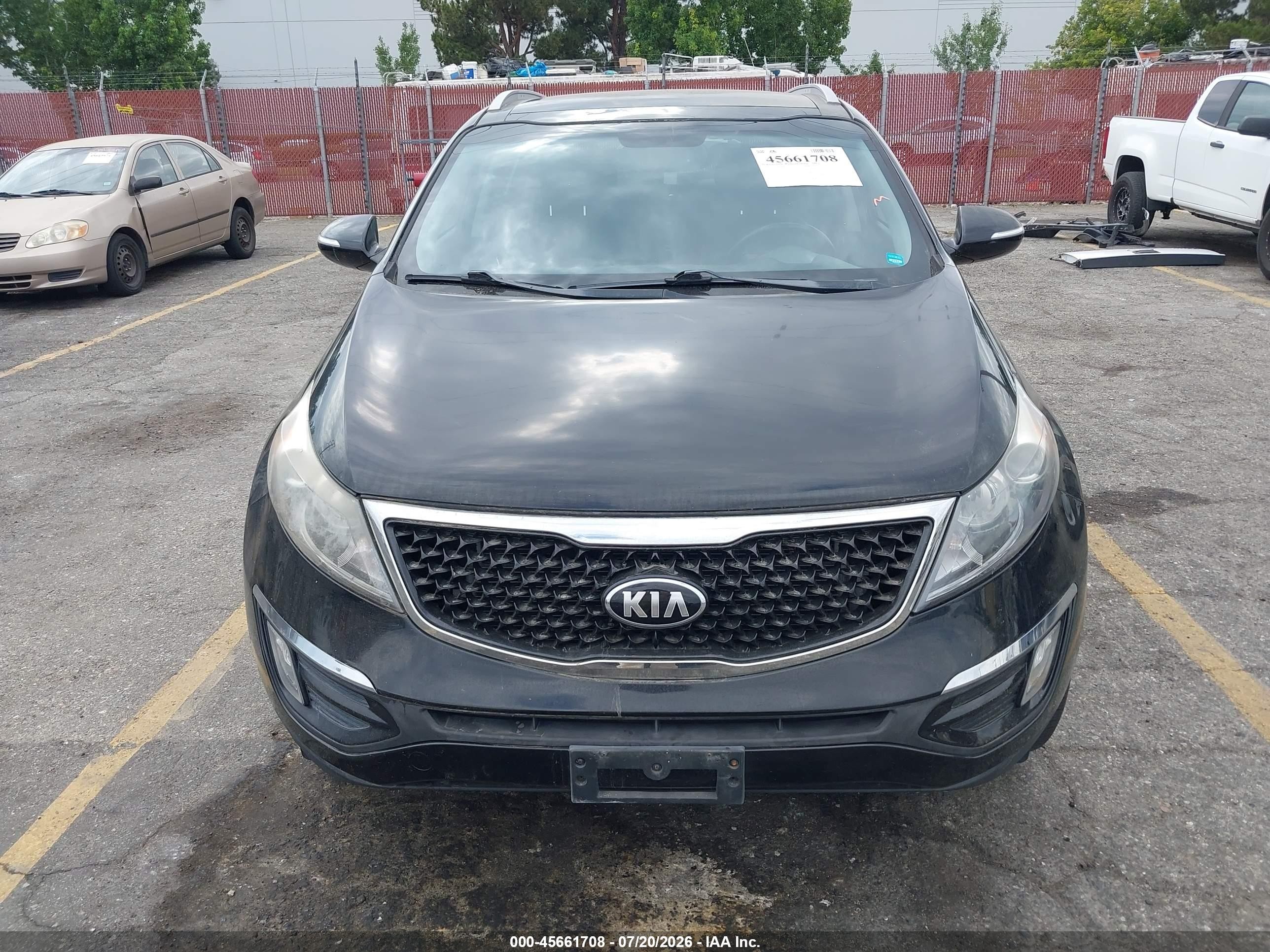 2015 Kia Sportage Ex Black vin: KNDPC3AC0F7761403