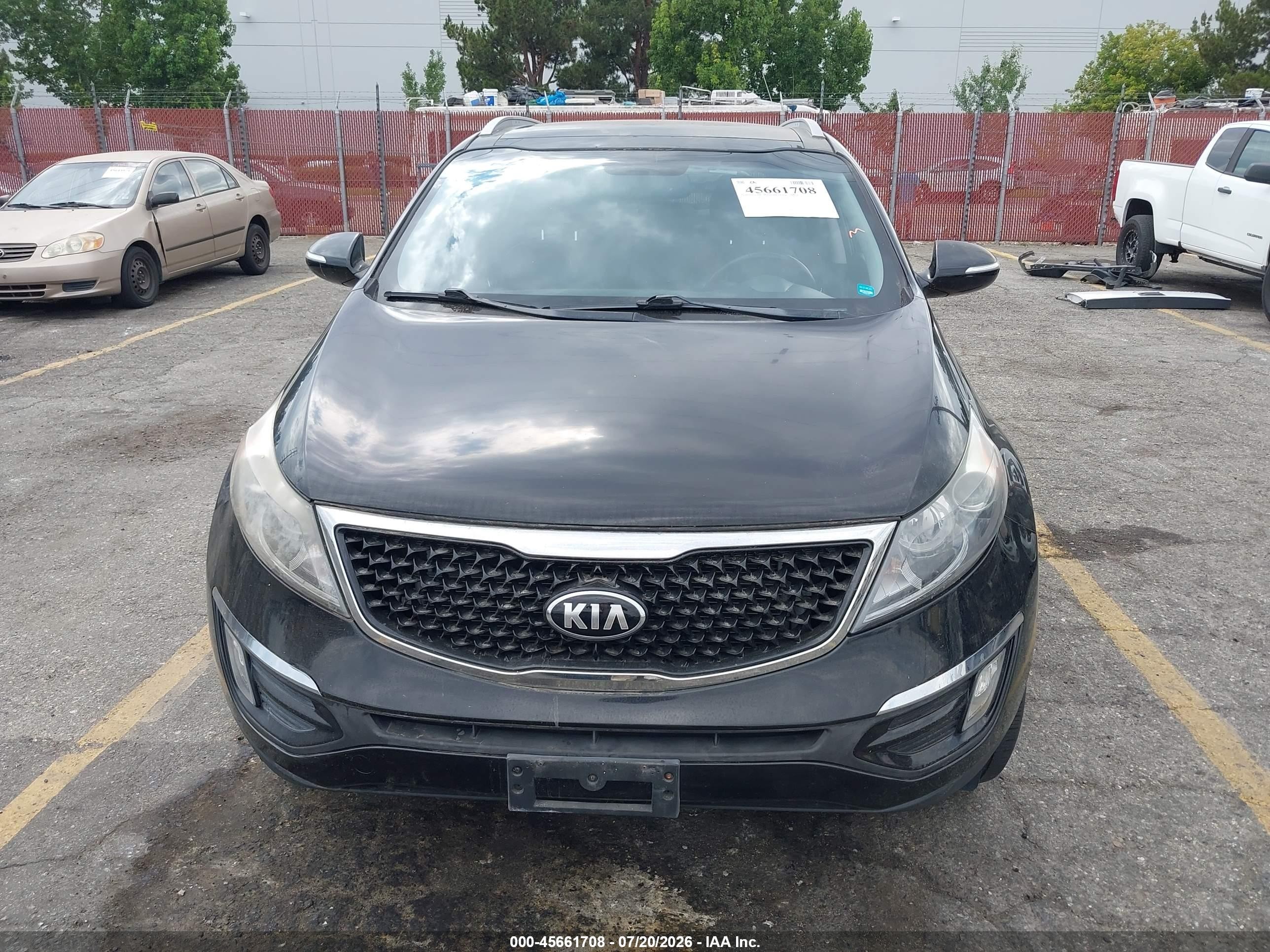 2015 Kia Sportage Ex Black vin: KNDPC3AC0F7761403