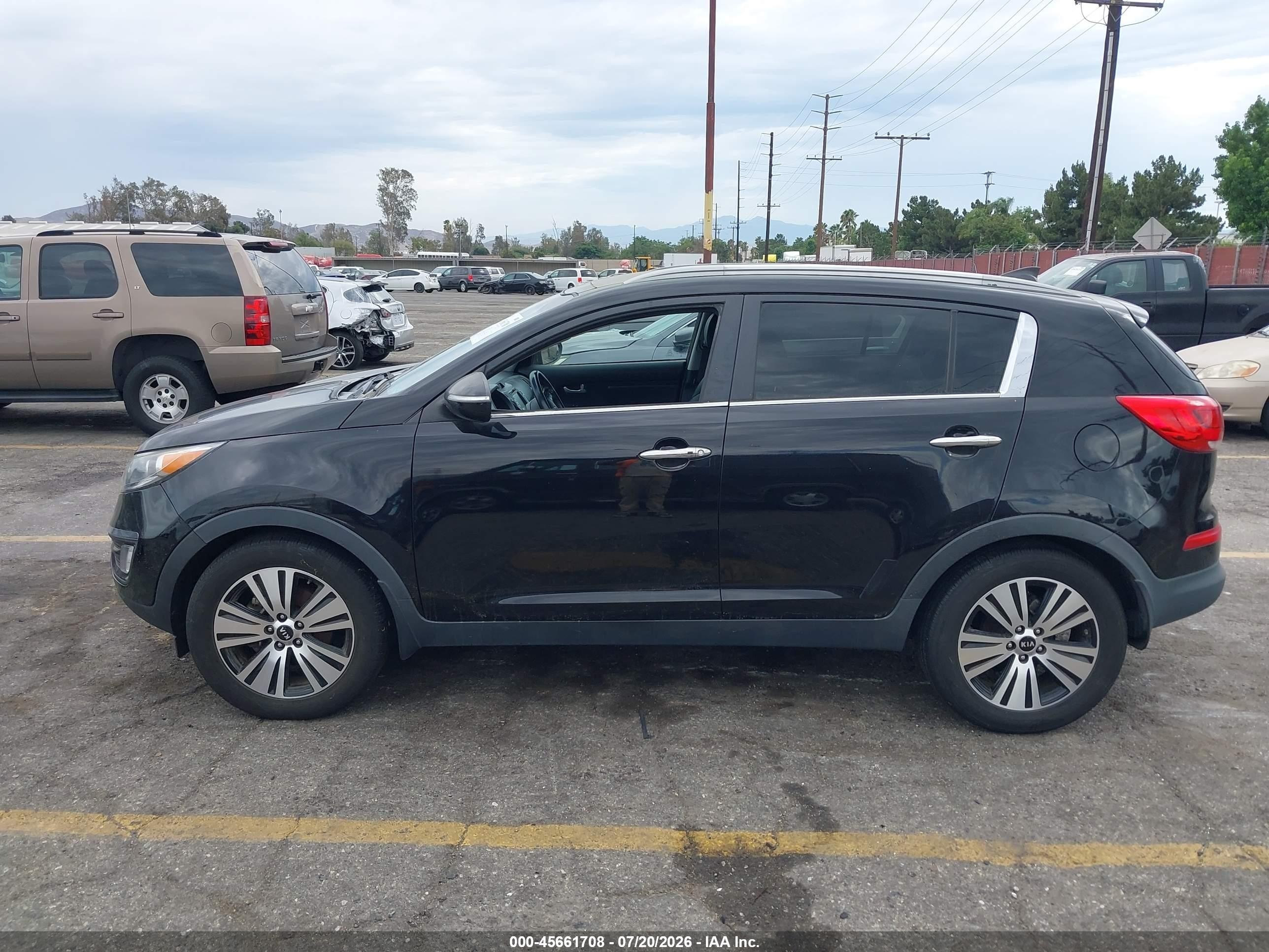 2015 Kia Sportage Ex Black vin: KNDPC3AC0F7761403