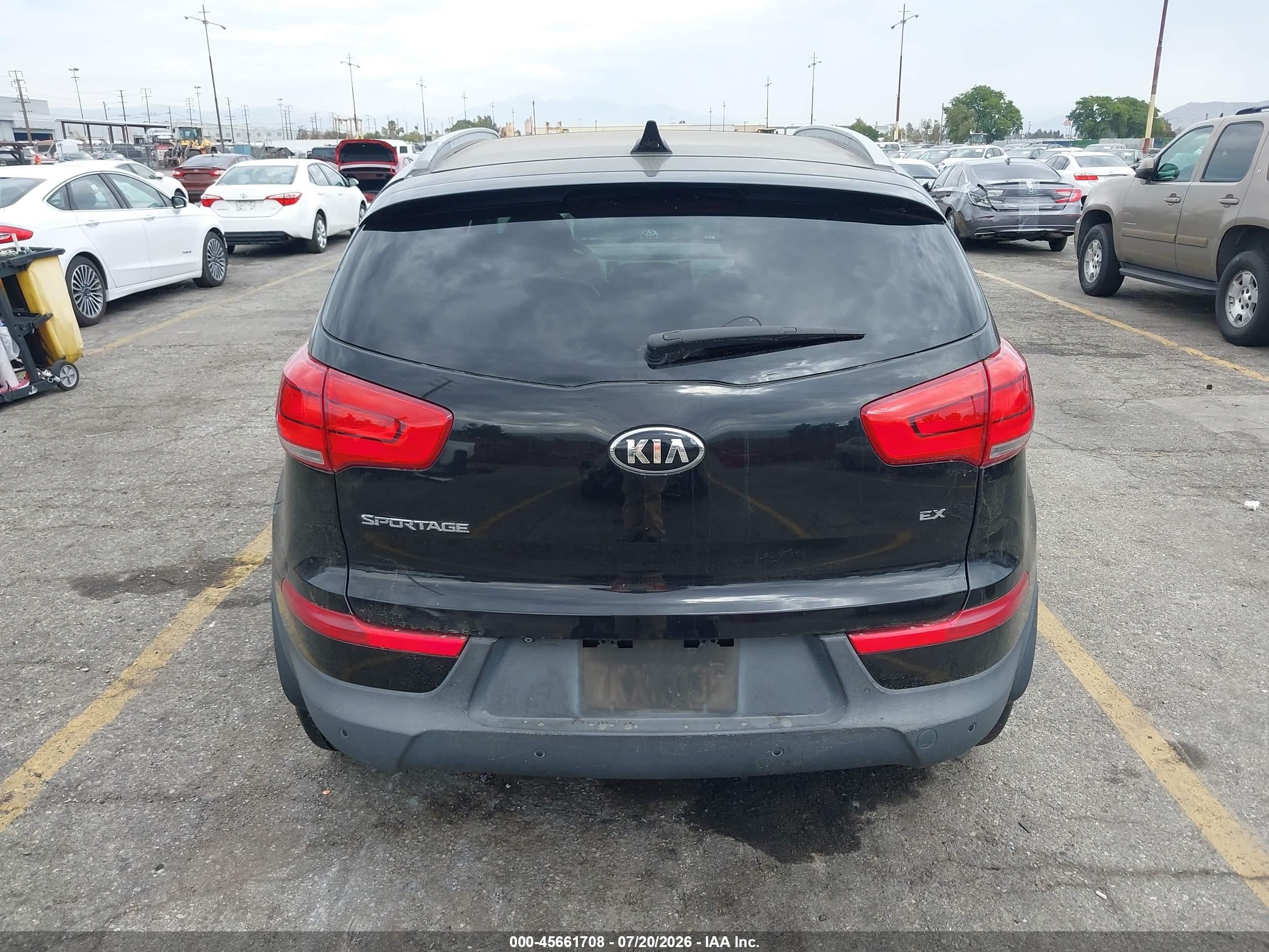2015 Kia Sportage Ex Black vin: KNDPC3AC0F7761403