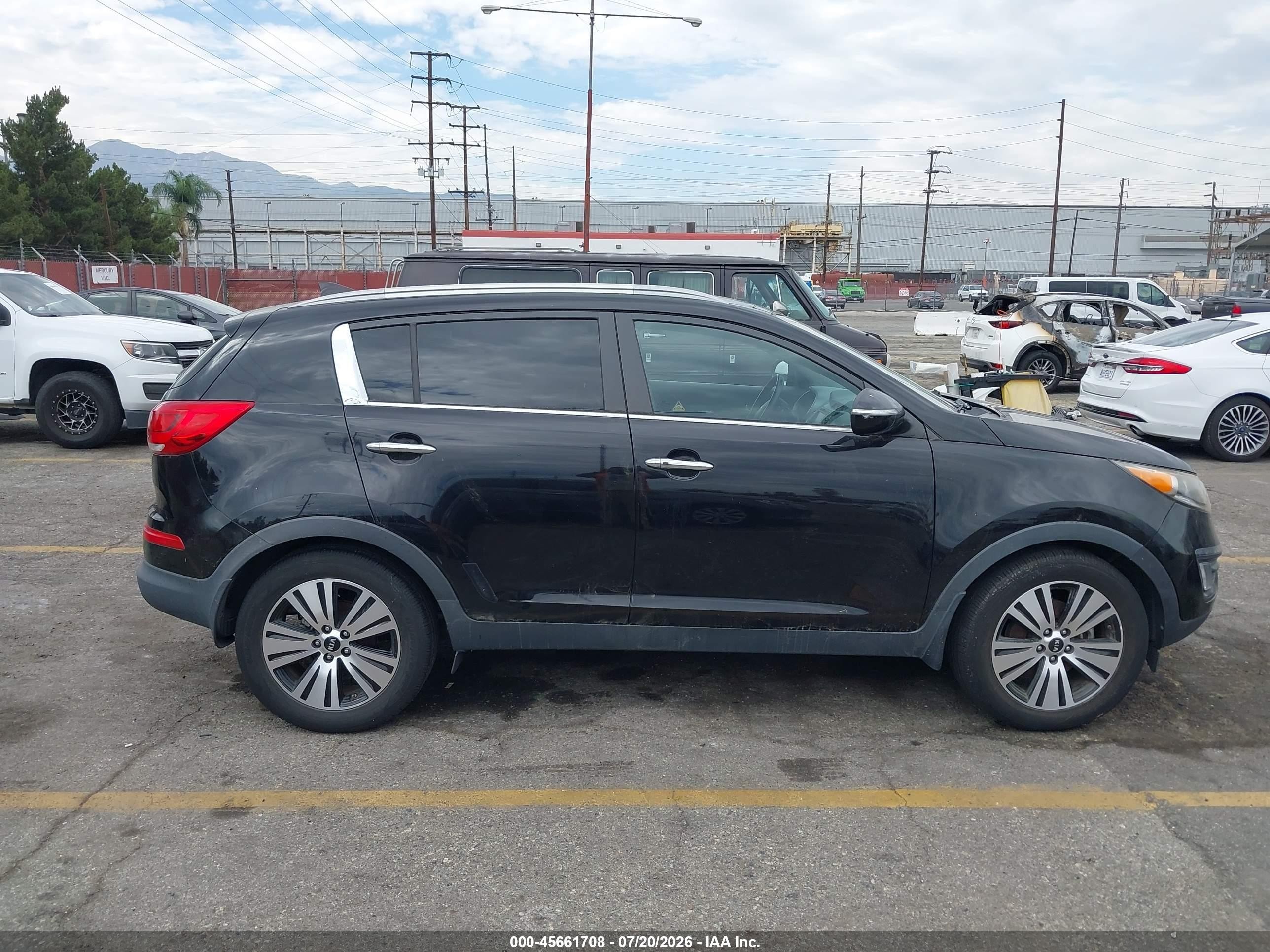 2015 Kia Sportage Ex Black vin: KNDPC3AC0F7761403