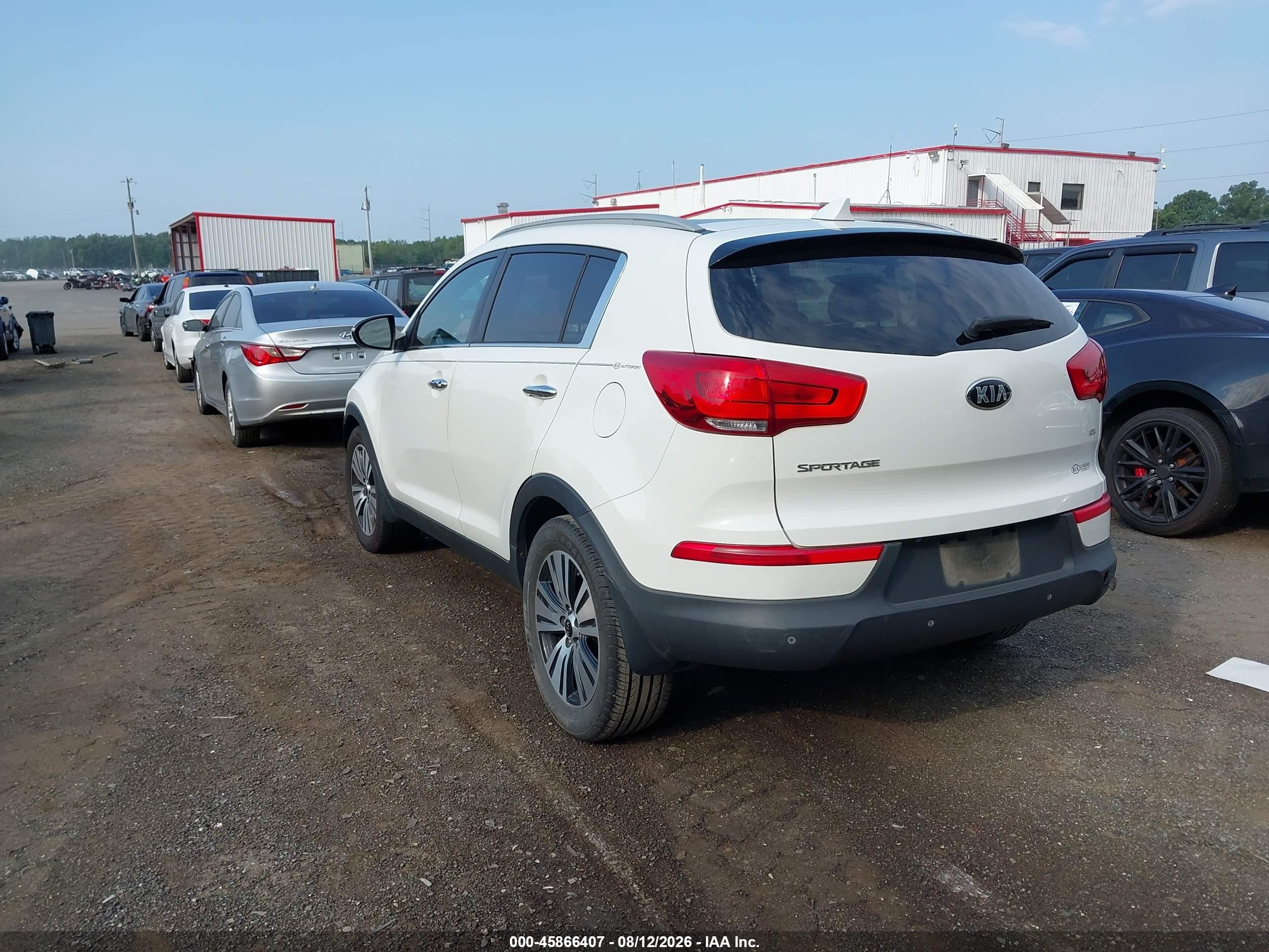 2015 Kia Sportage Ex White vin: KNDPC3AC1F7723906