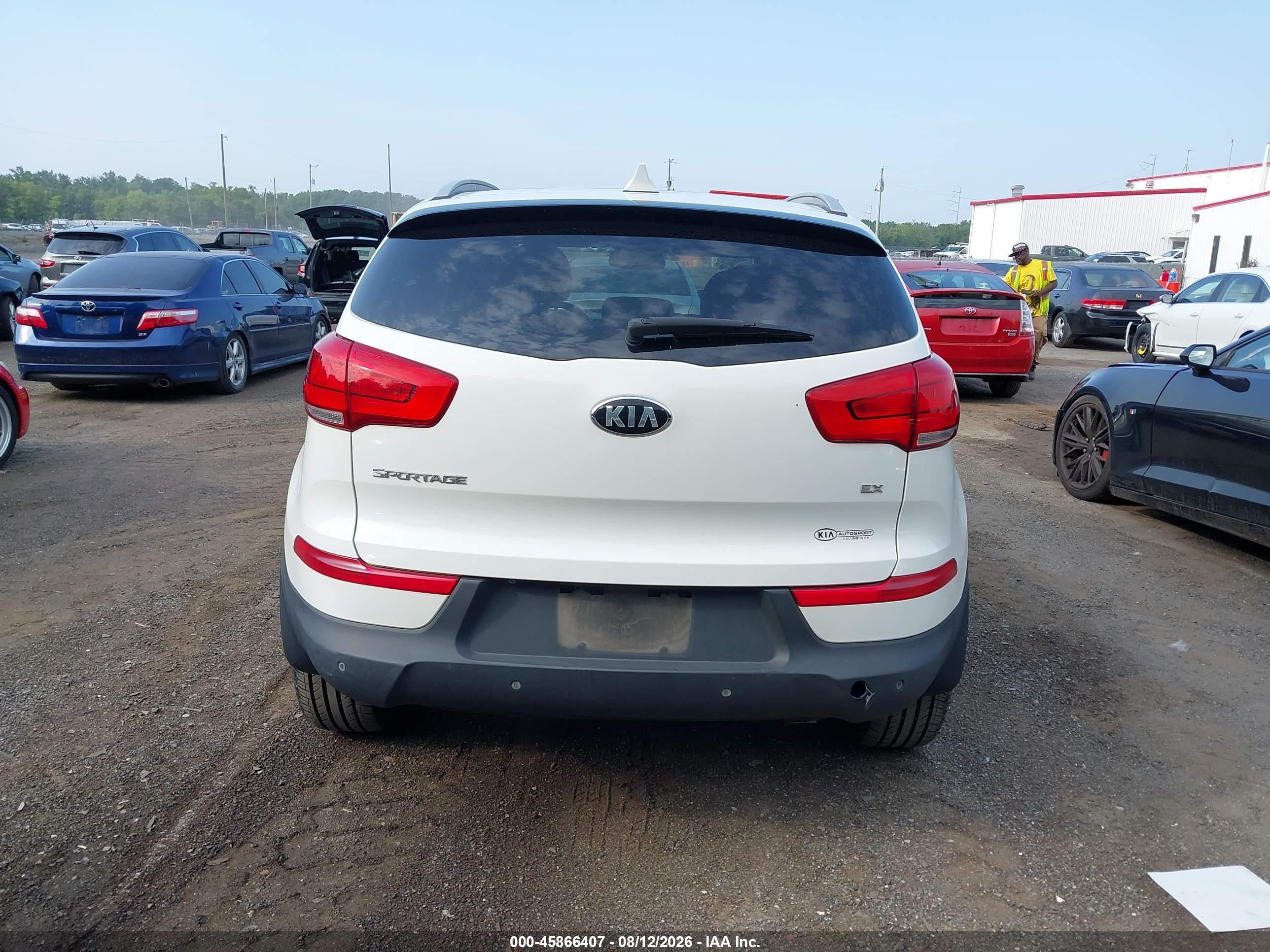2015 Kia Sportage Ex White vin: KNDPC3AC1F7723906