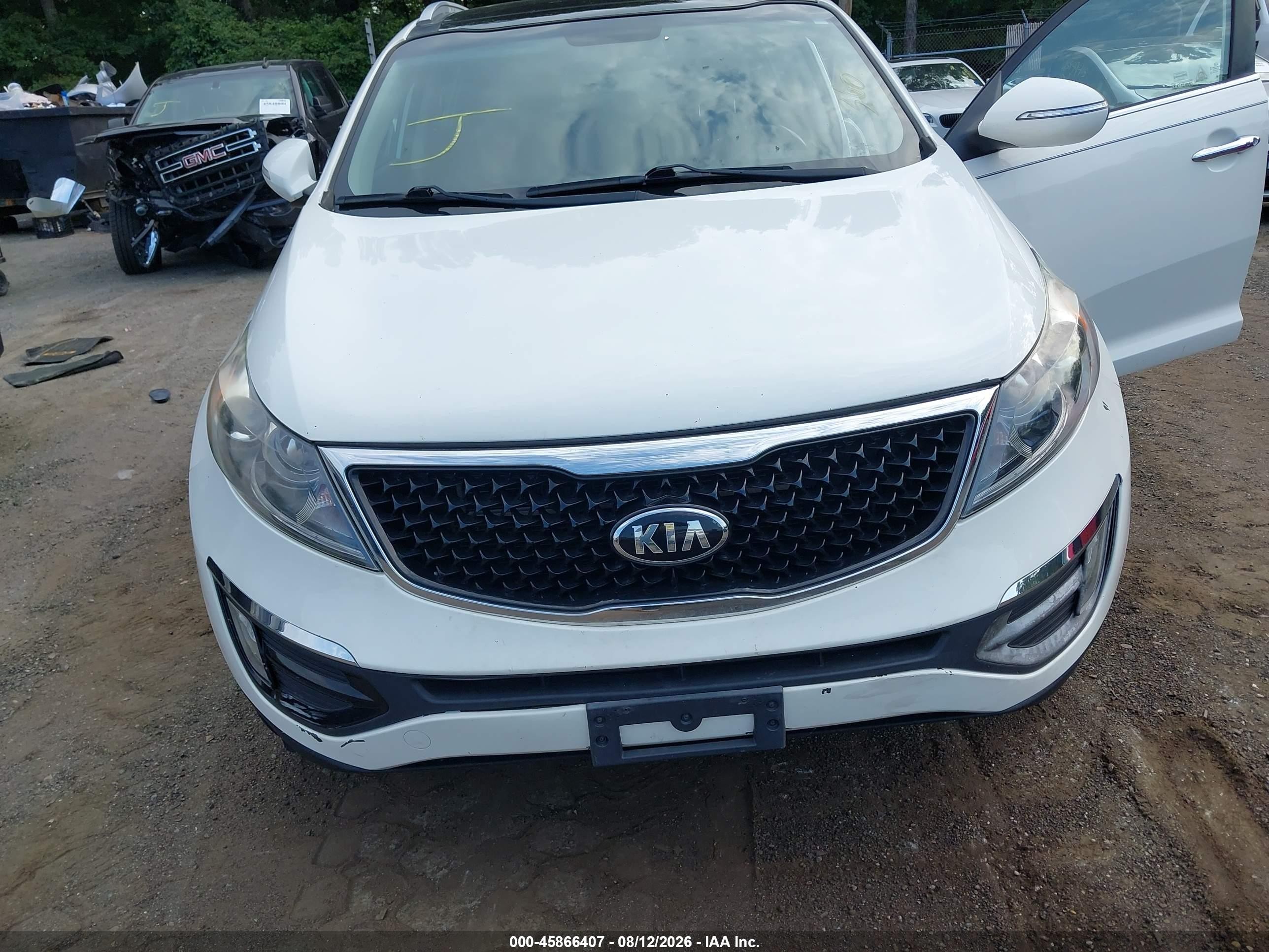 2015 Kia Sportage Ex White vin: KNDPC3AC1F7723906