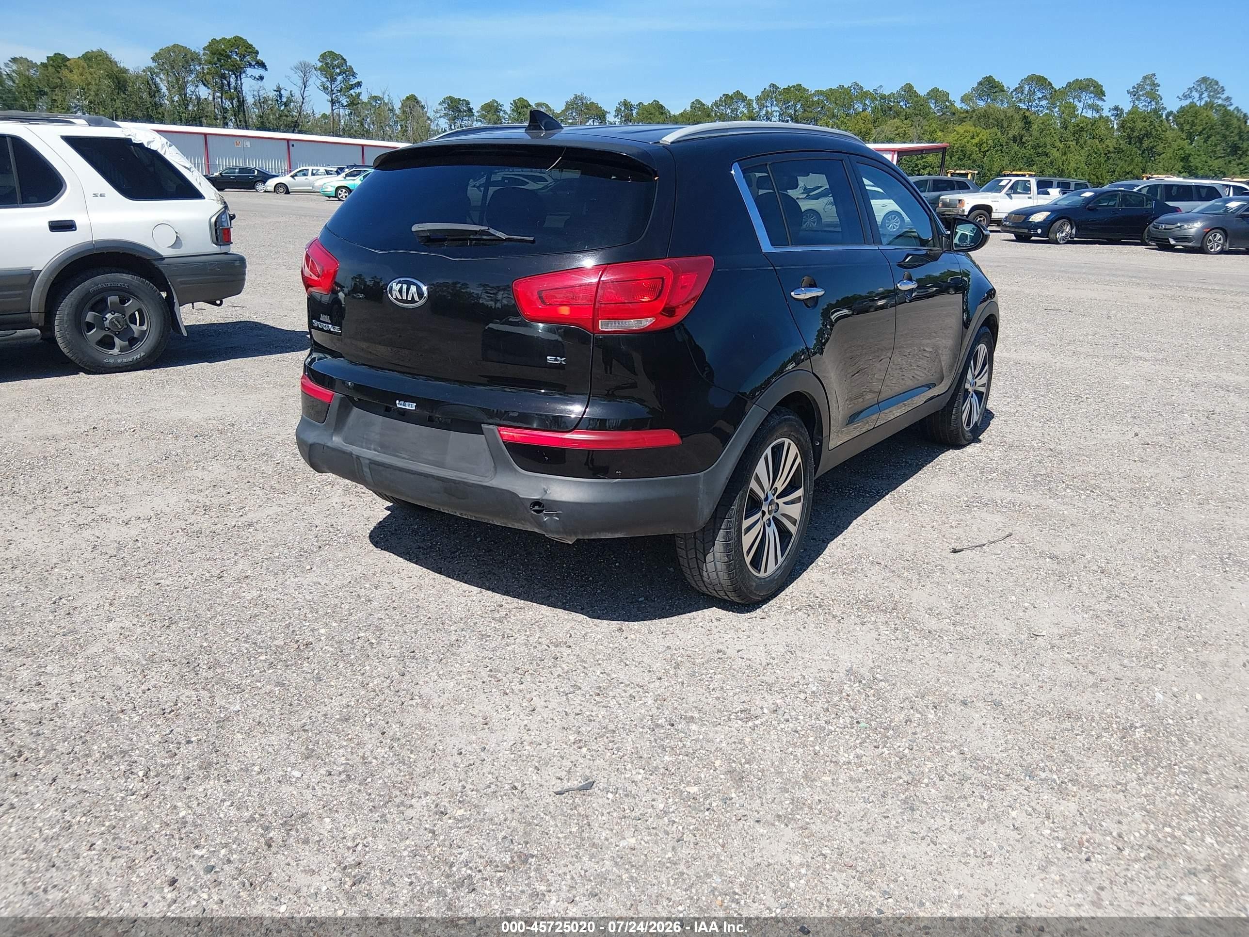 2015 Kia Sportage Ex Black vin: KNDPC3AC1F7724666