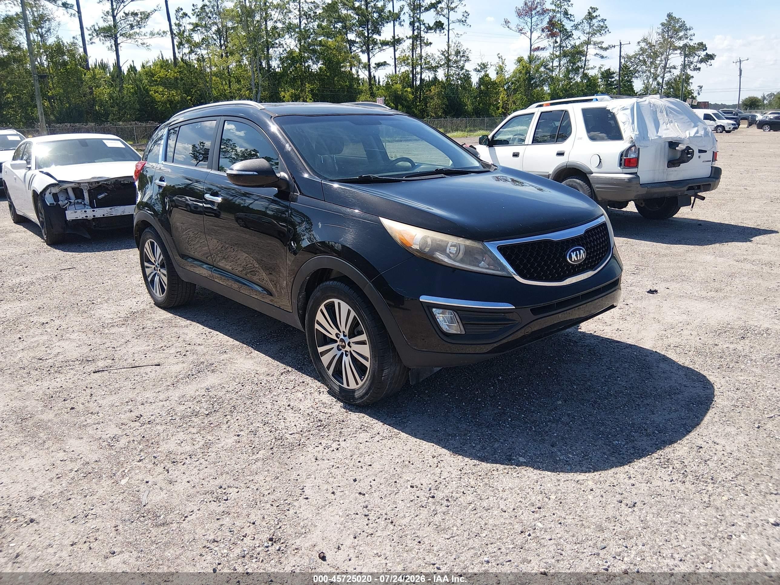 2015 Kia Sportage Ex Black vin: KNDPC3AC1F7724666