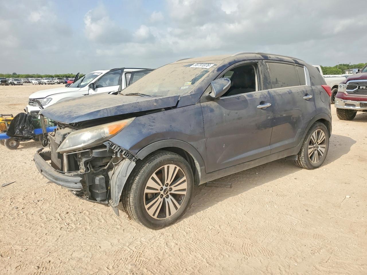2015 Kia Sportage Ex Blue vin: KNDPC3AC2F7696179