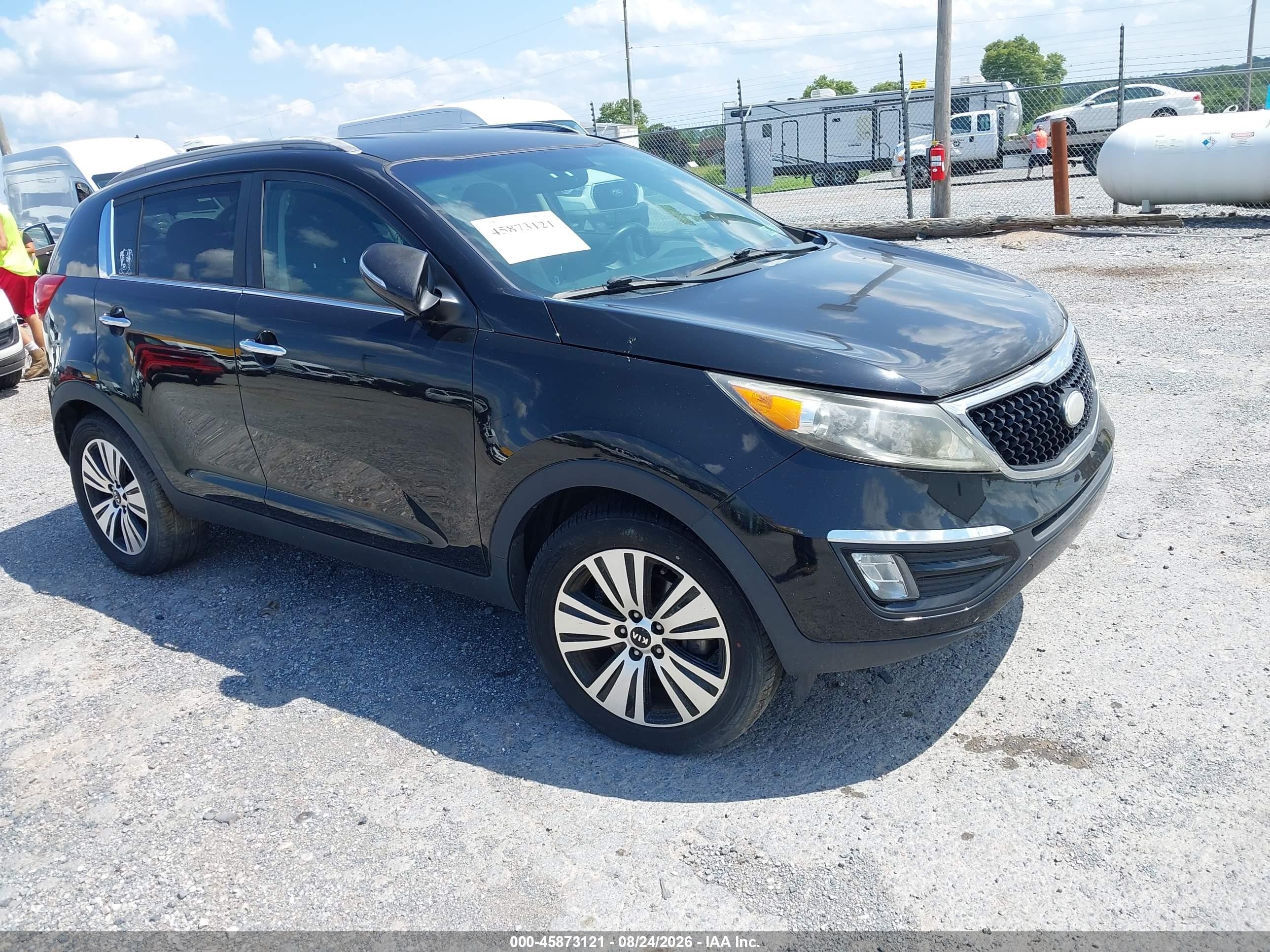 2014 Kia Sportage Ex Black vin: KNDPC3AC4E7554768
