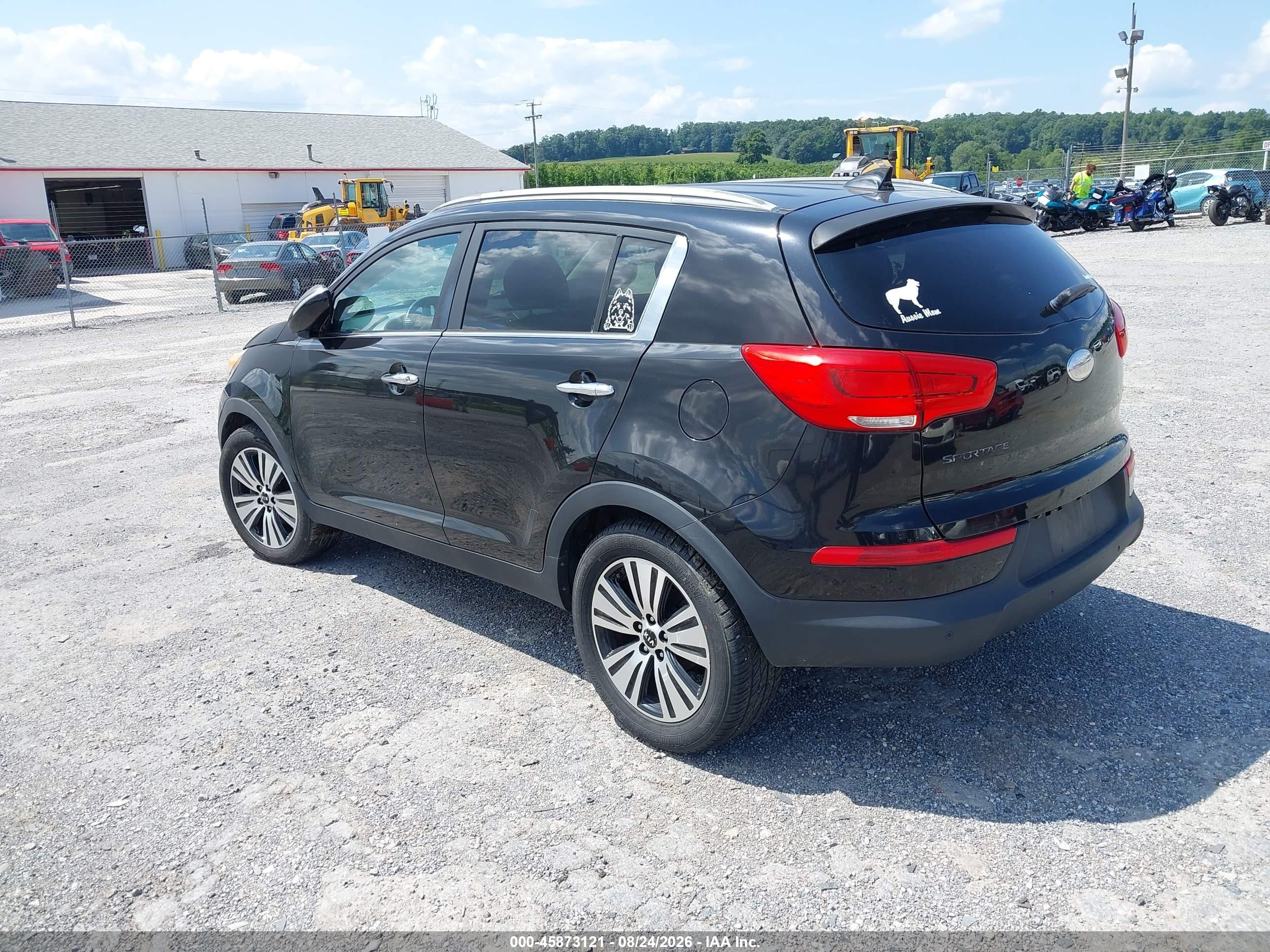 2014 Kia Sportage Ex Black vin: KNDPC3AC4E7554768