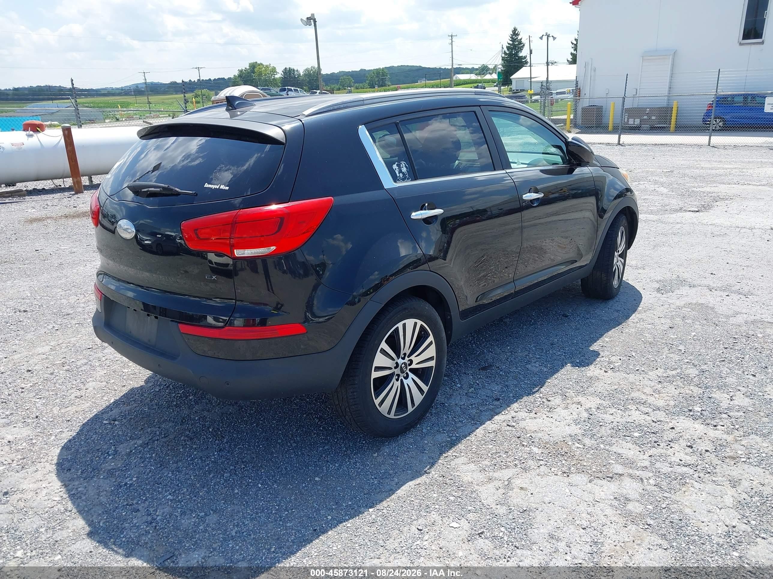 2014 Kia Sportage Ex Black vin: KNDPC3AC4E7554768