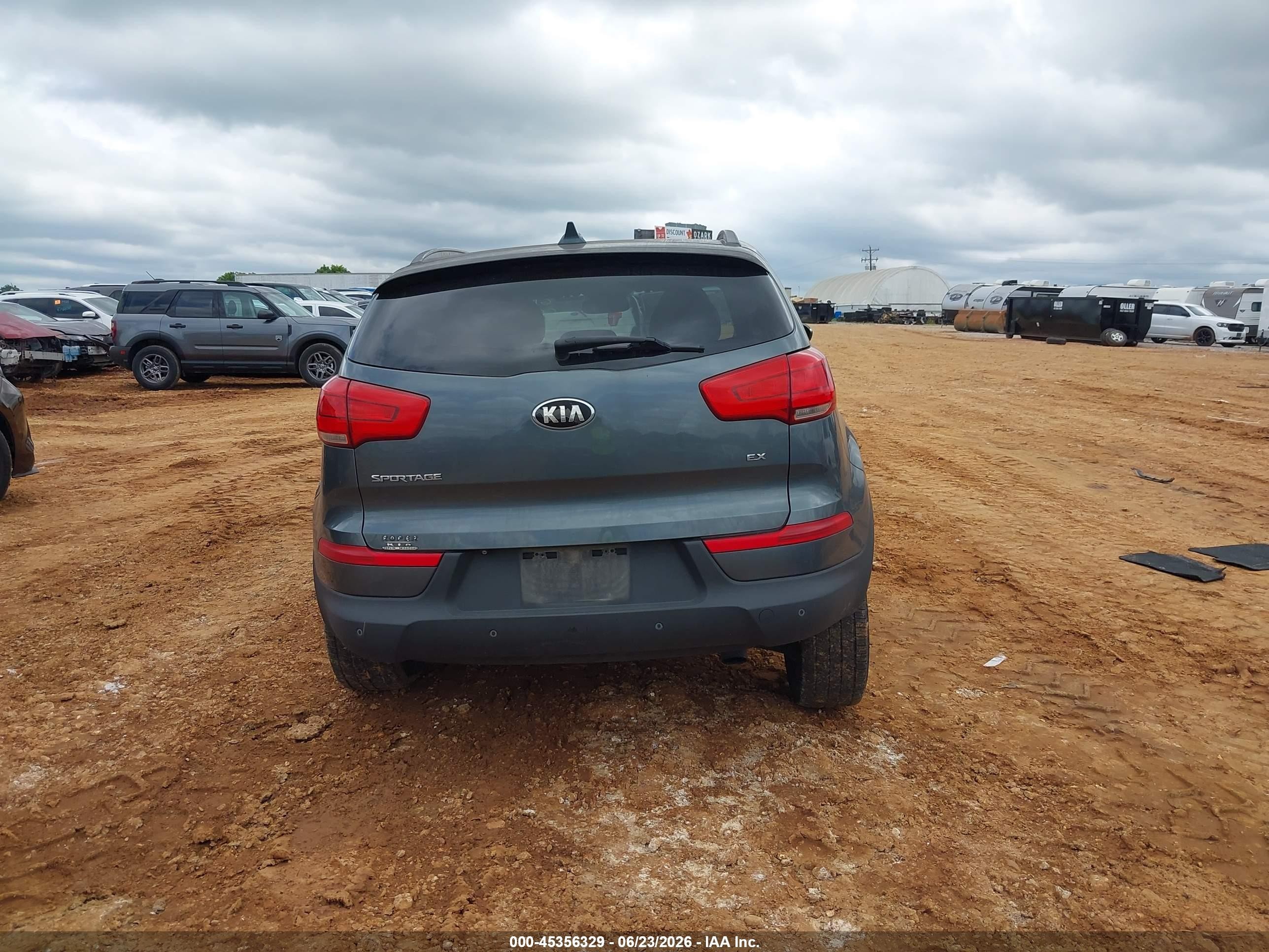 2014 Kia Sportage Ex Gray vin: KNDPC3AC4E7574325