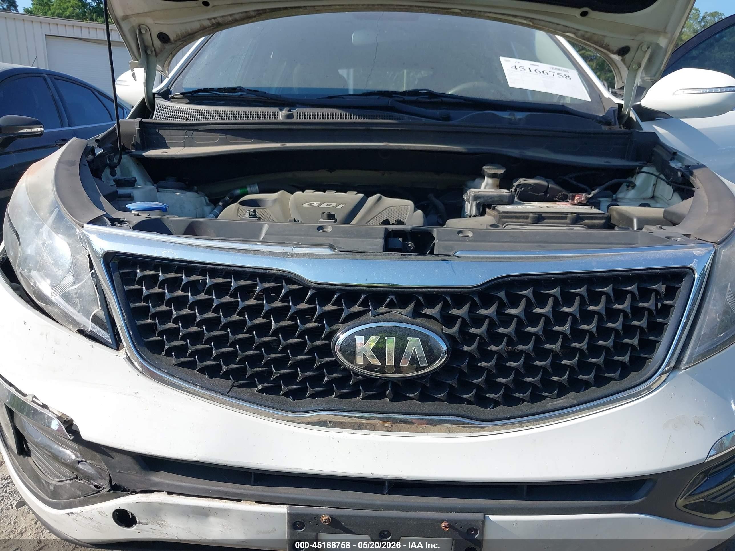 2014 Kia Sportage Ex Белый vin: KNDPC3AC4E7661576