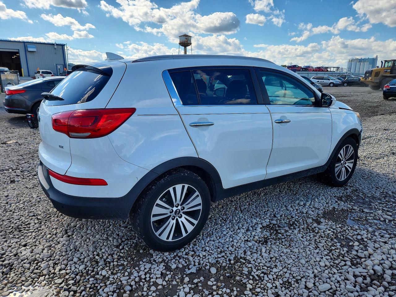 2015 Kia Sportage Ex White vin: KNDPC3AC4F7674734