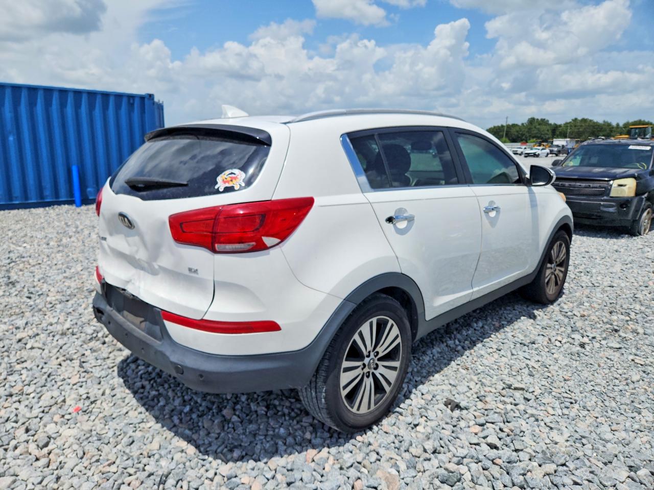 2015 Kia Sportage Ex Белый vin: KNDPC3AC4F7687466