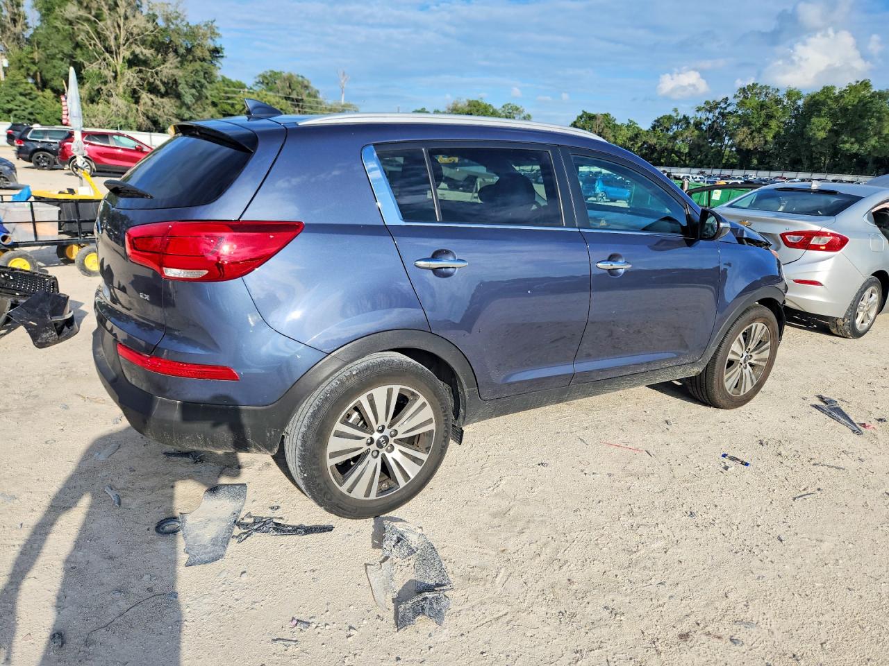 2014 Kia Sportage Ex Gray vin: KNDPC3AC6E7562144
