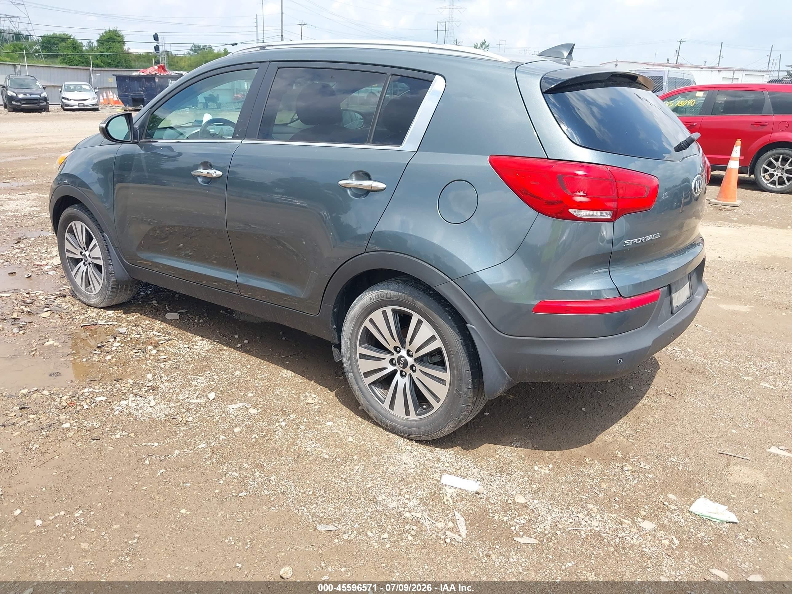 2014 Kia Sportage Ex Gray vin: KNDPC3AC6E7604814