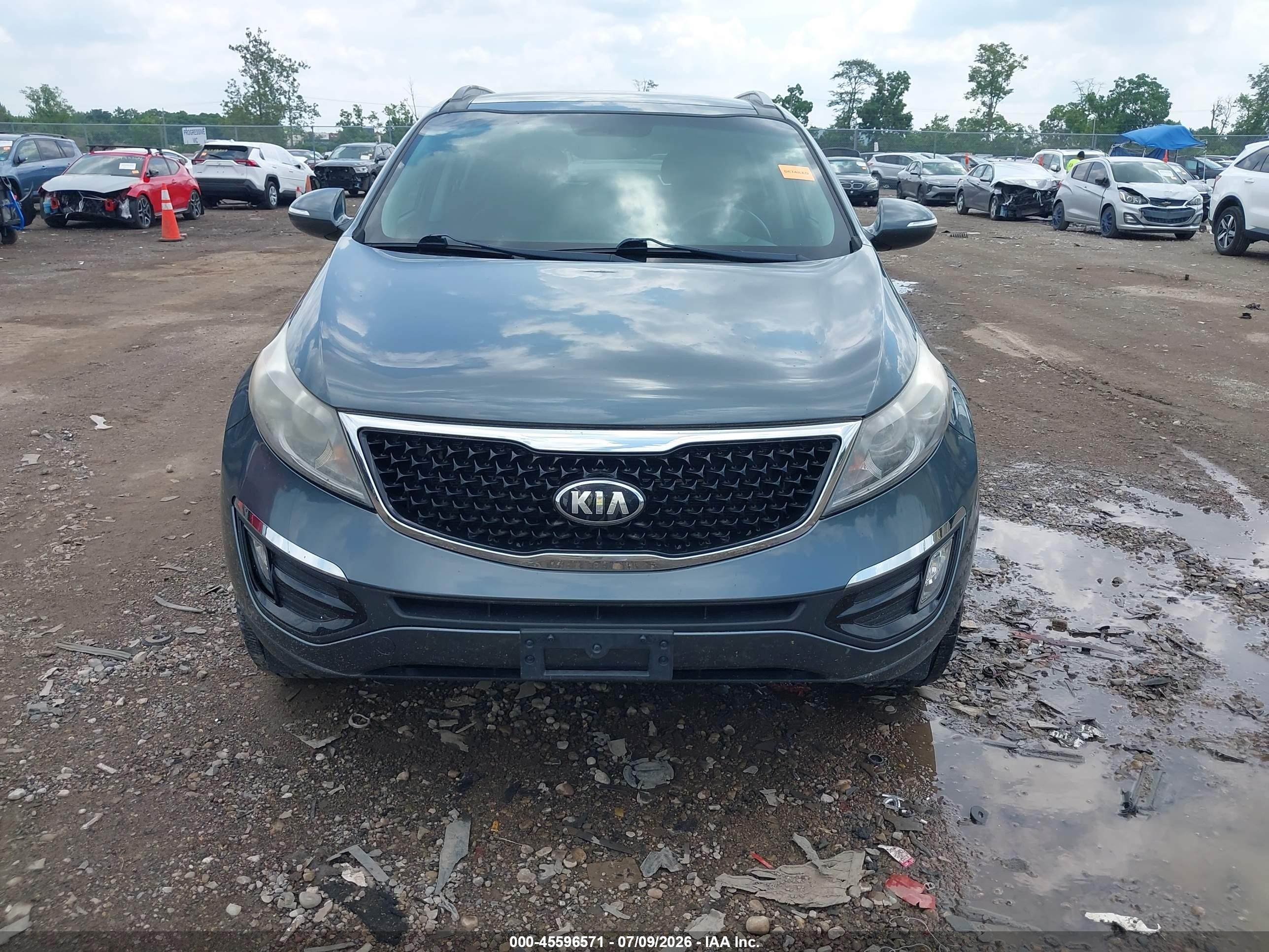 2014 Kia Sportage Ex Gray vin: KNDPC3AC6E7604814