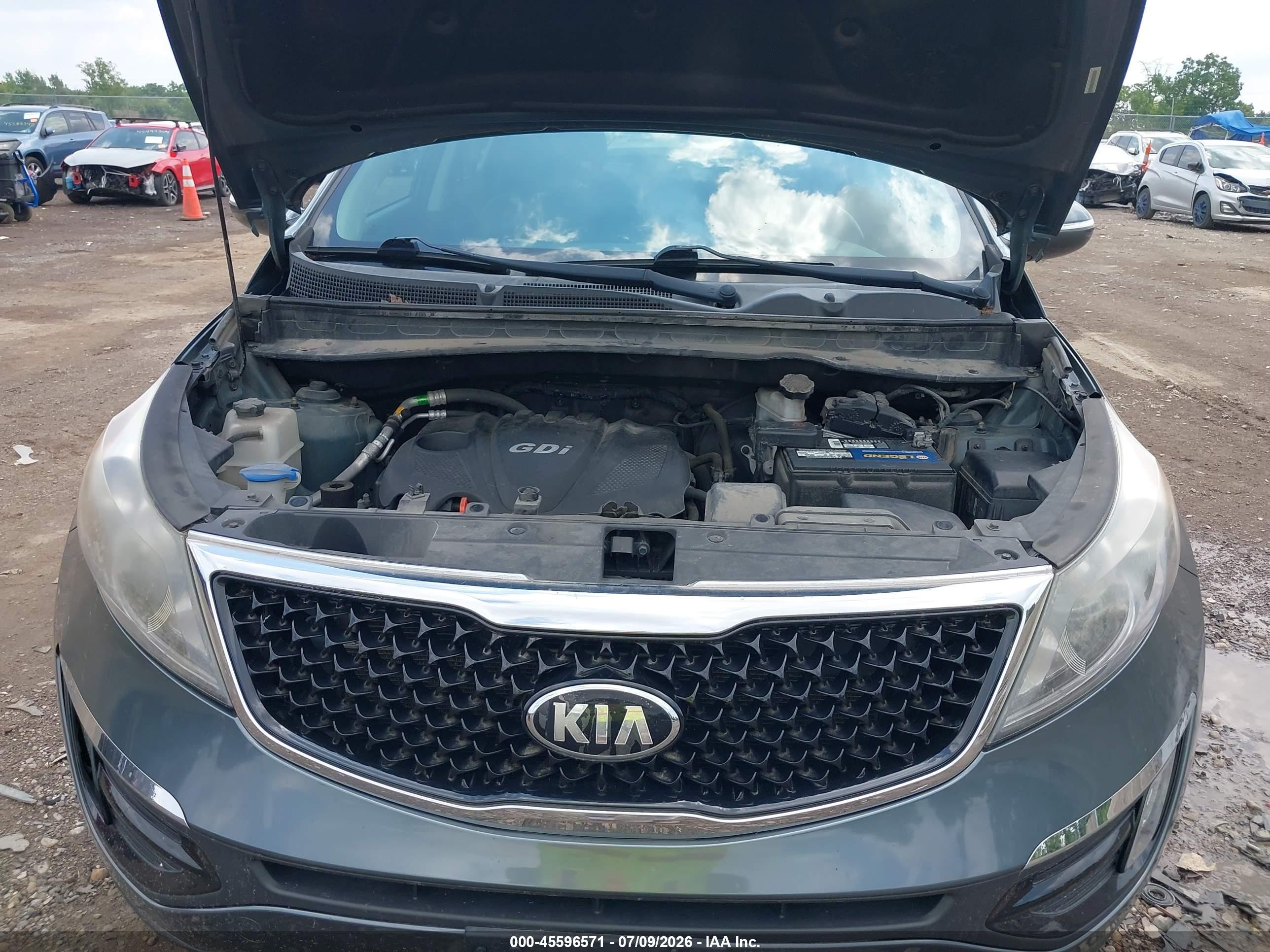 2014 Kia Sportage Ex Gray vin: KNDPC3AC6E7604814