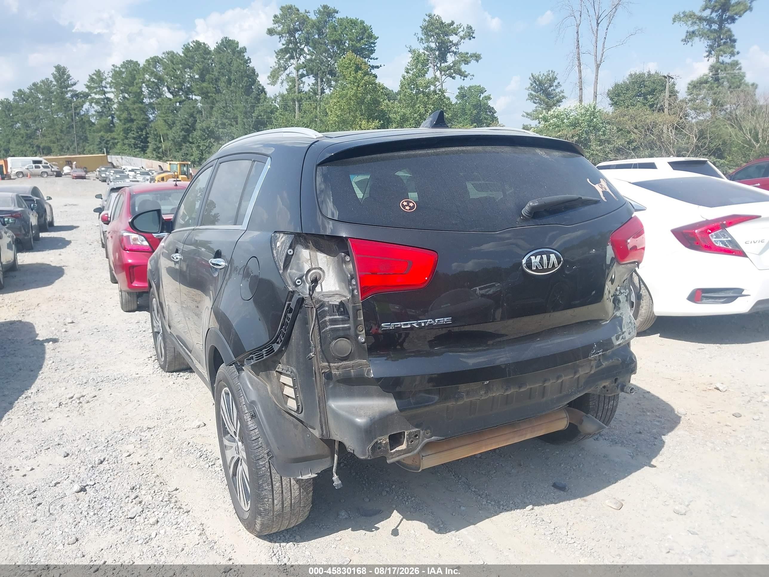 2015 Kia Sportage Ex Черный vin: KNDPC3AC6F7677005