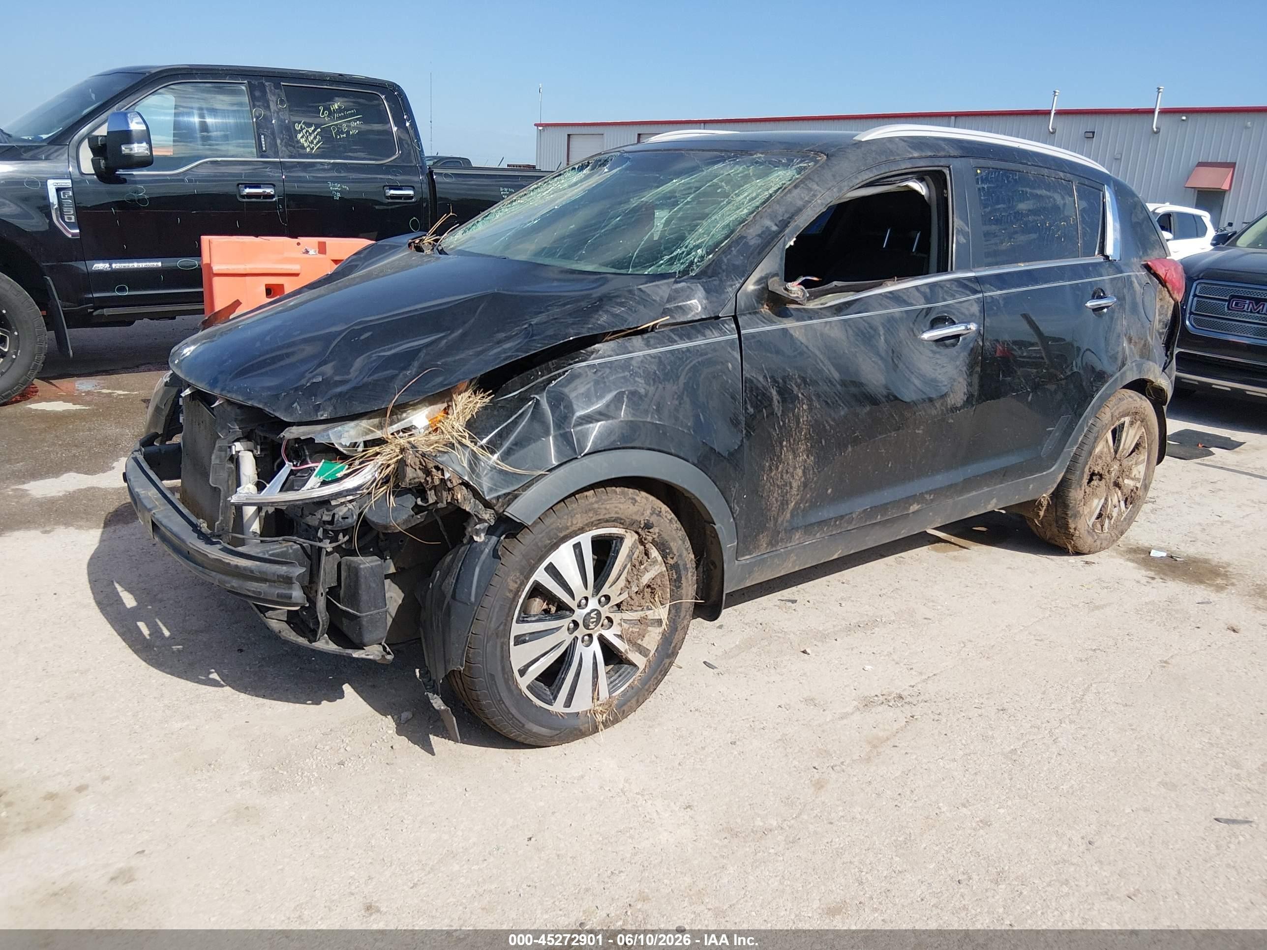 2014 Kia Sportage Ex Black vin: KNDPC3AC7E7603638