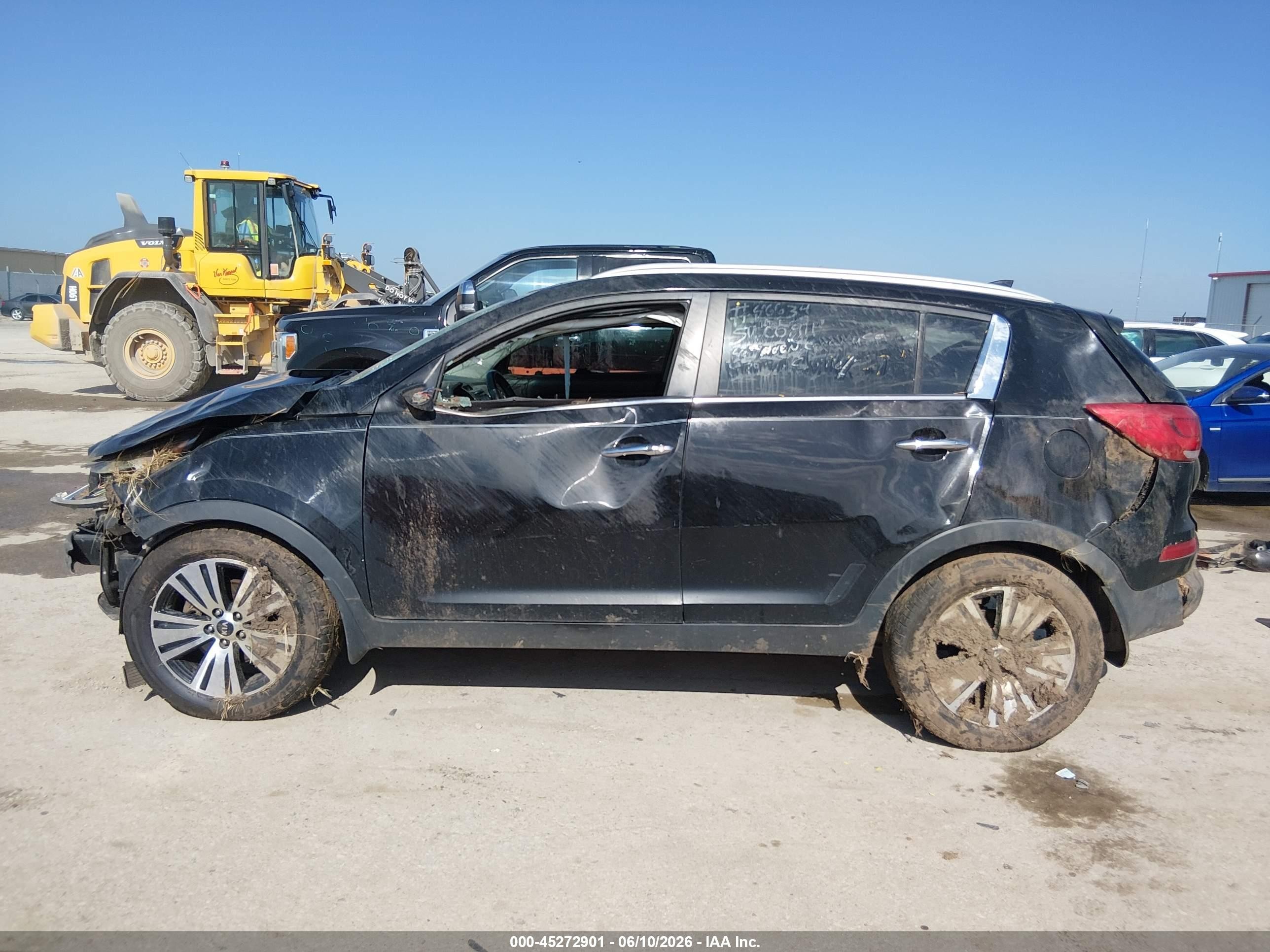 2014 Kia Sportage Ex Black vin: KNDPC3AC7E7603638