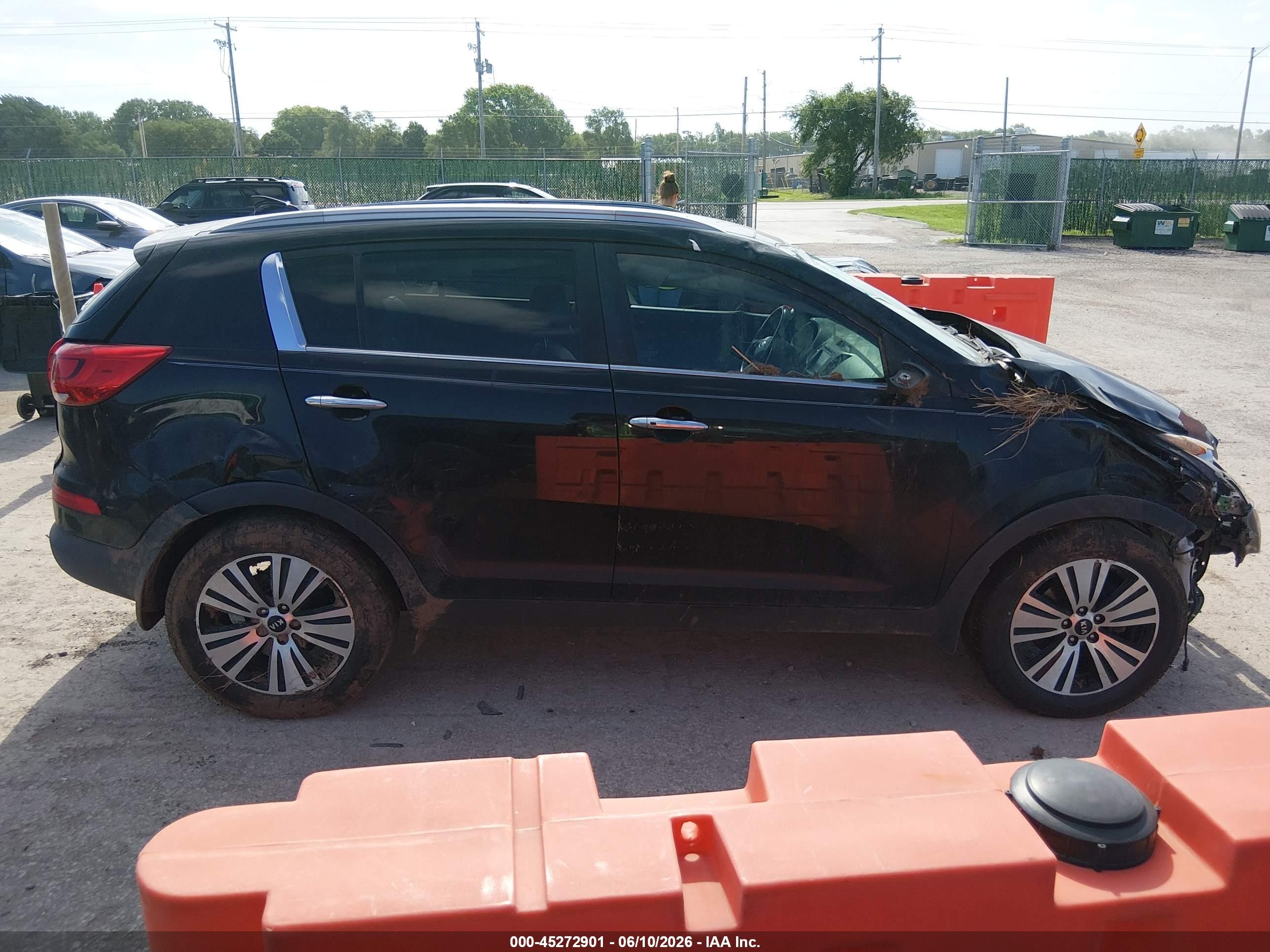 2014 Kia Sportage Ex Black vin: KNDPC3AC7E7603638