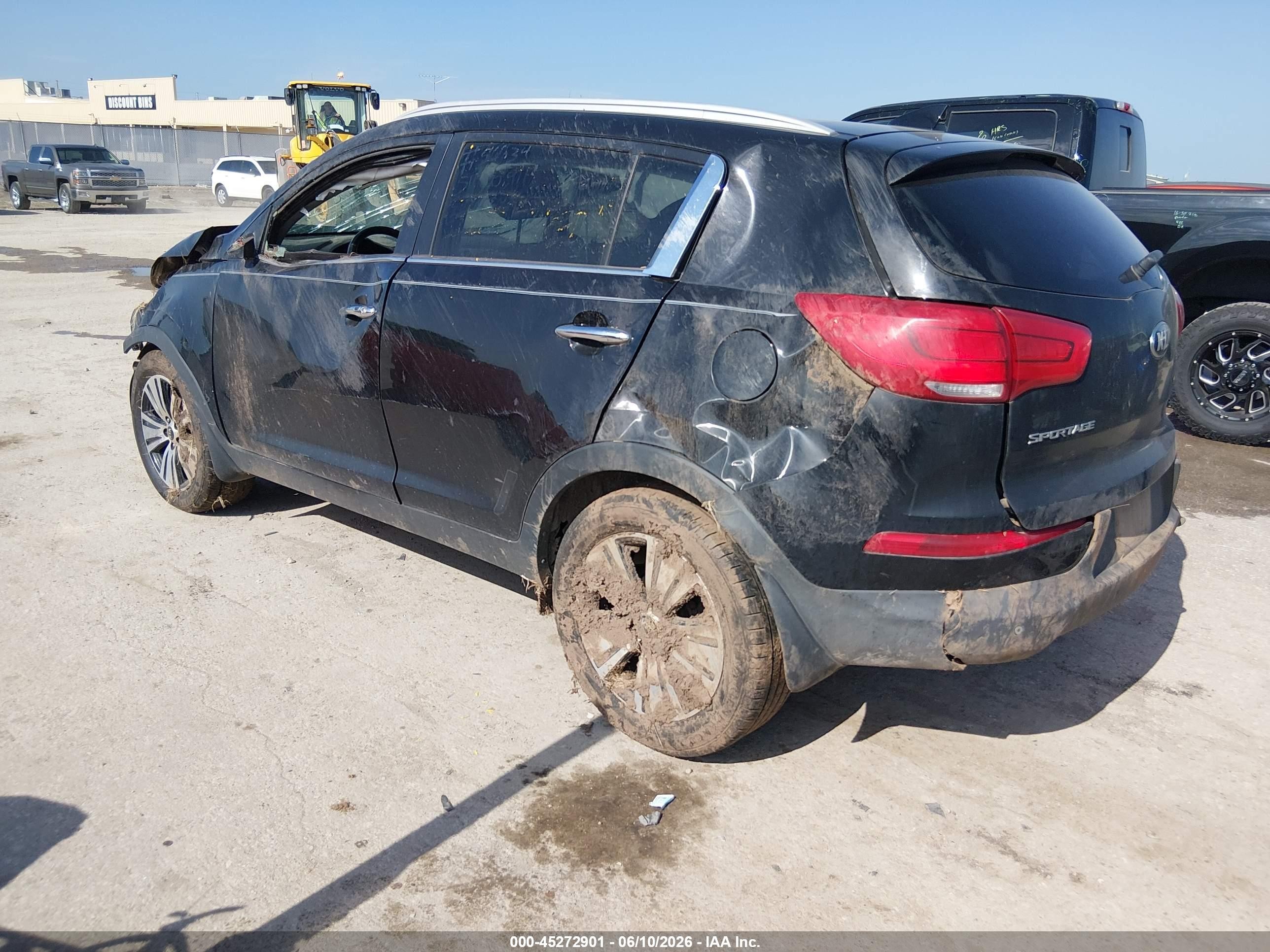 2014 Kia Sportage Ex Black vin: KNDPC3AC7E7603638