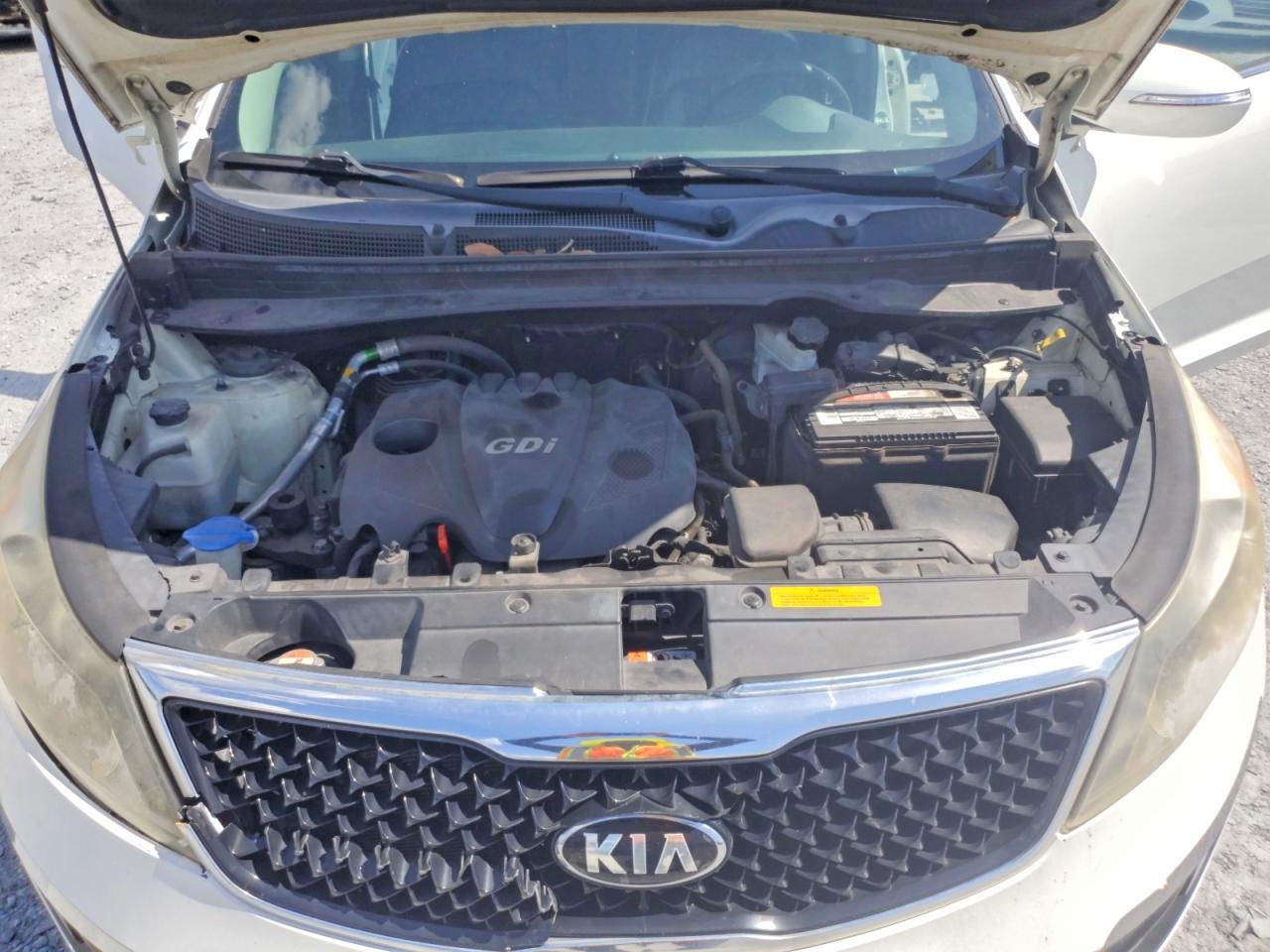 2015 Kia Sportage Ex White vin: KNDPC3AC7F7724476