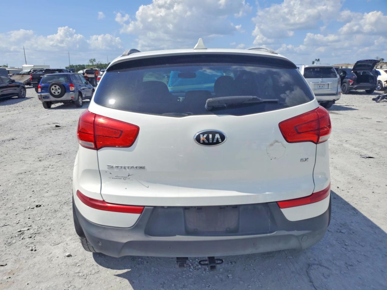 2015 Kia Sportage Ex White vin: KNDPC3AC7F7724476