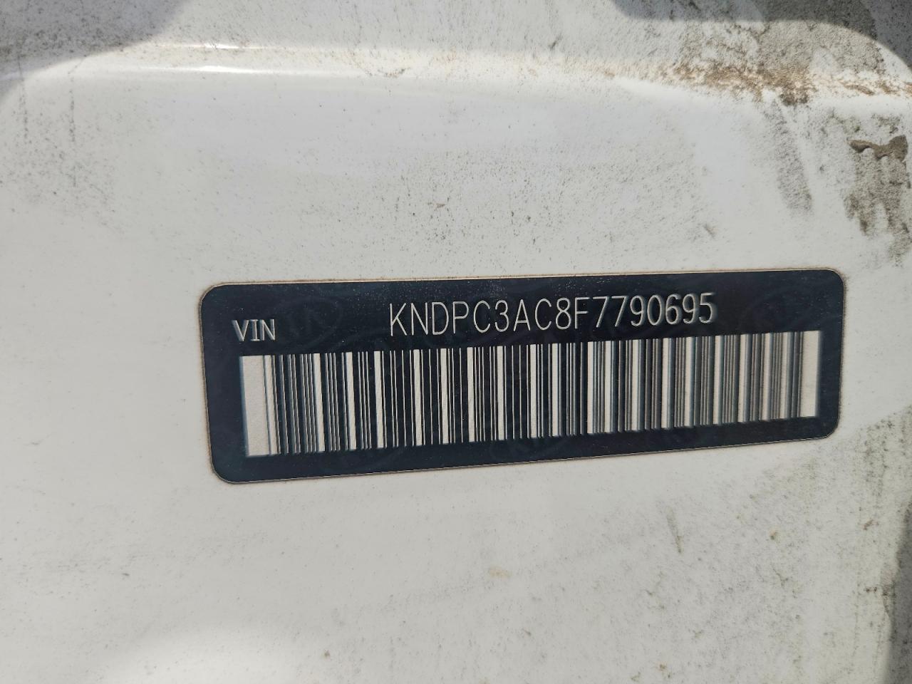 2015 Kia Sportage White vin: KNDPC3AC8F7790695