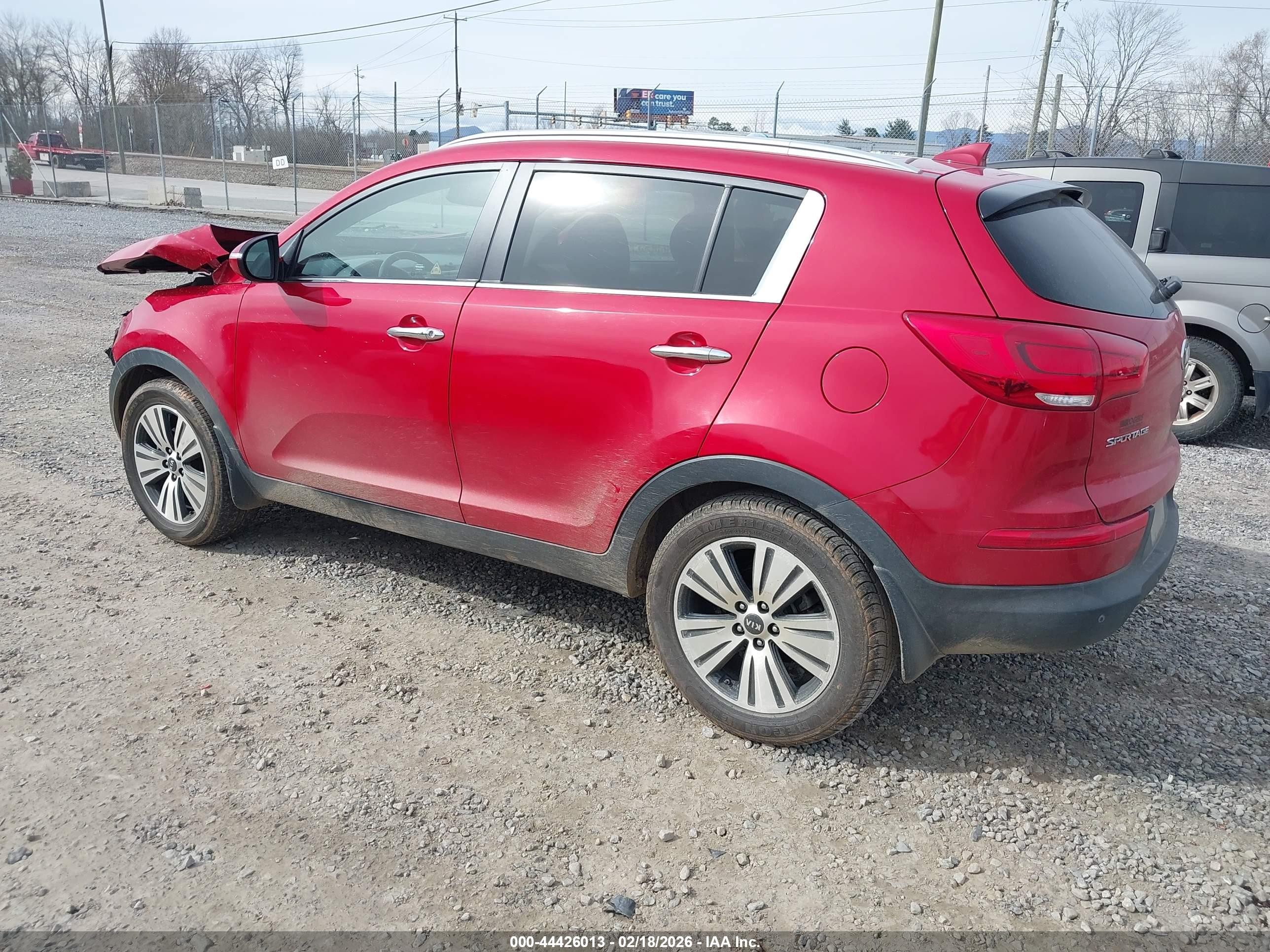 2014 Kia Sportage Ex Red vin: KNDPC3AC9E7585949