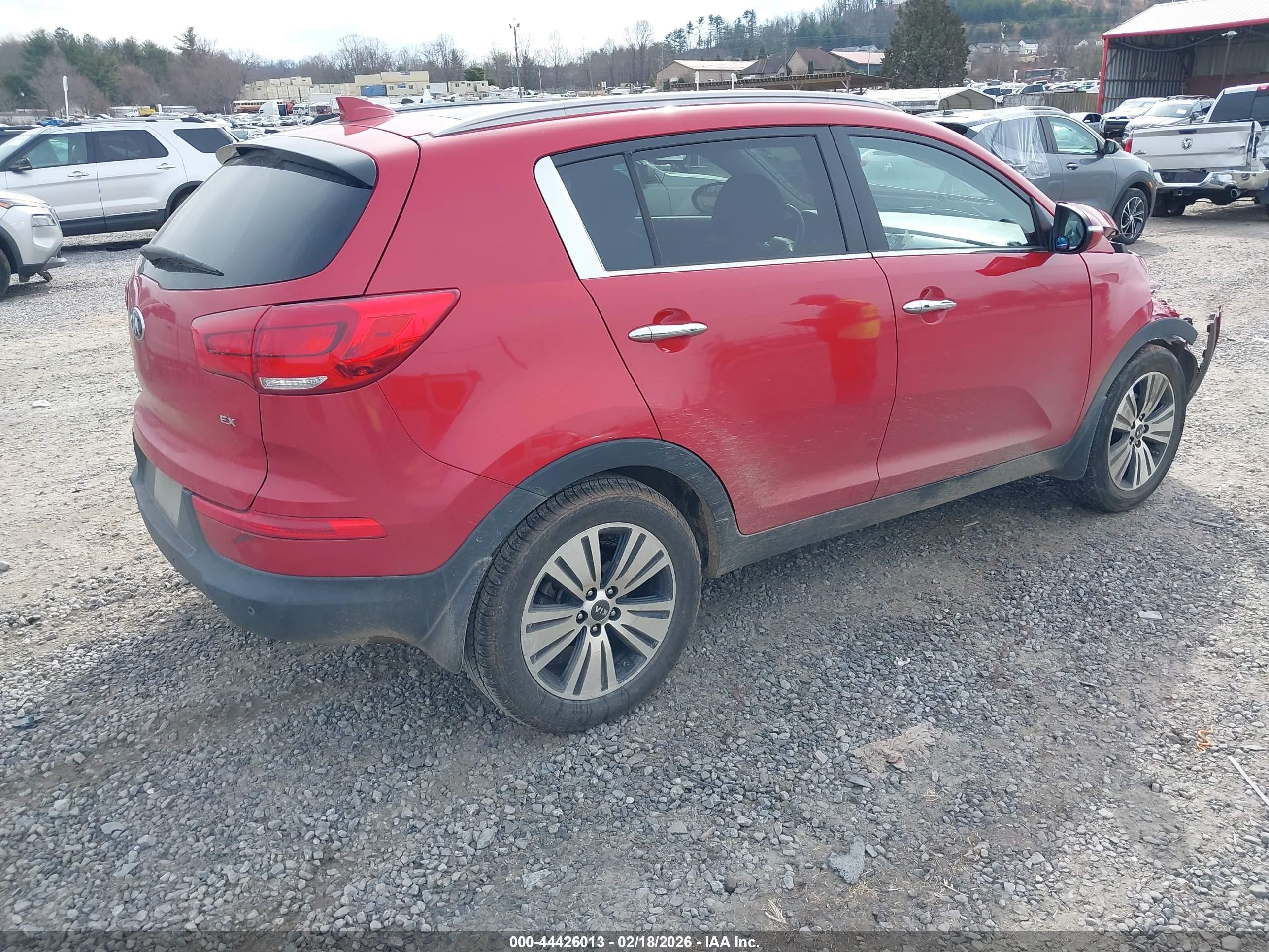 2014 Kia Sportage Ex Red vin: KNDPC3AC9E7585949