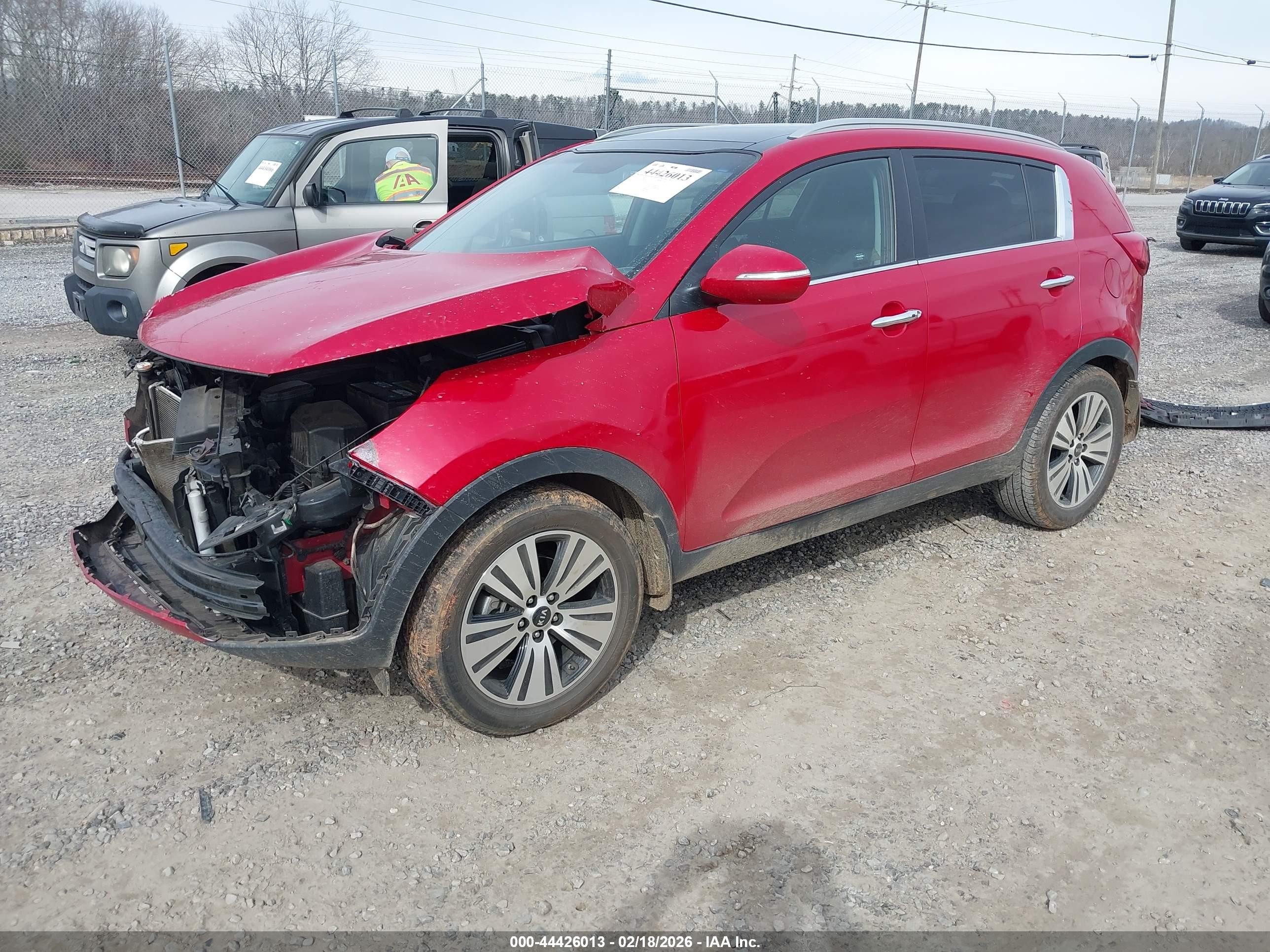 2014 Kia Sportage Ex Red vin: KNDPC3AC9E7585949
