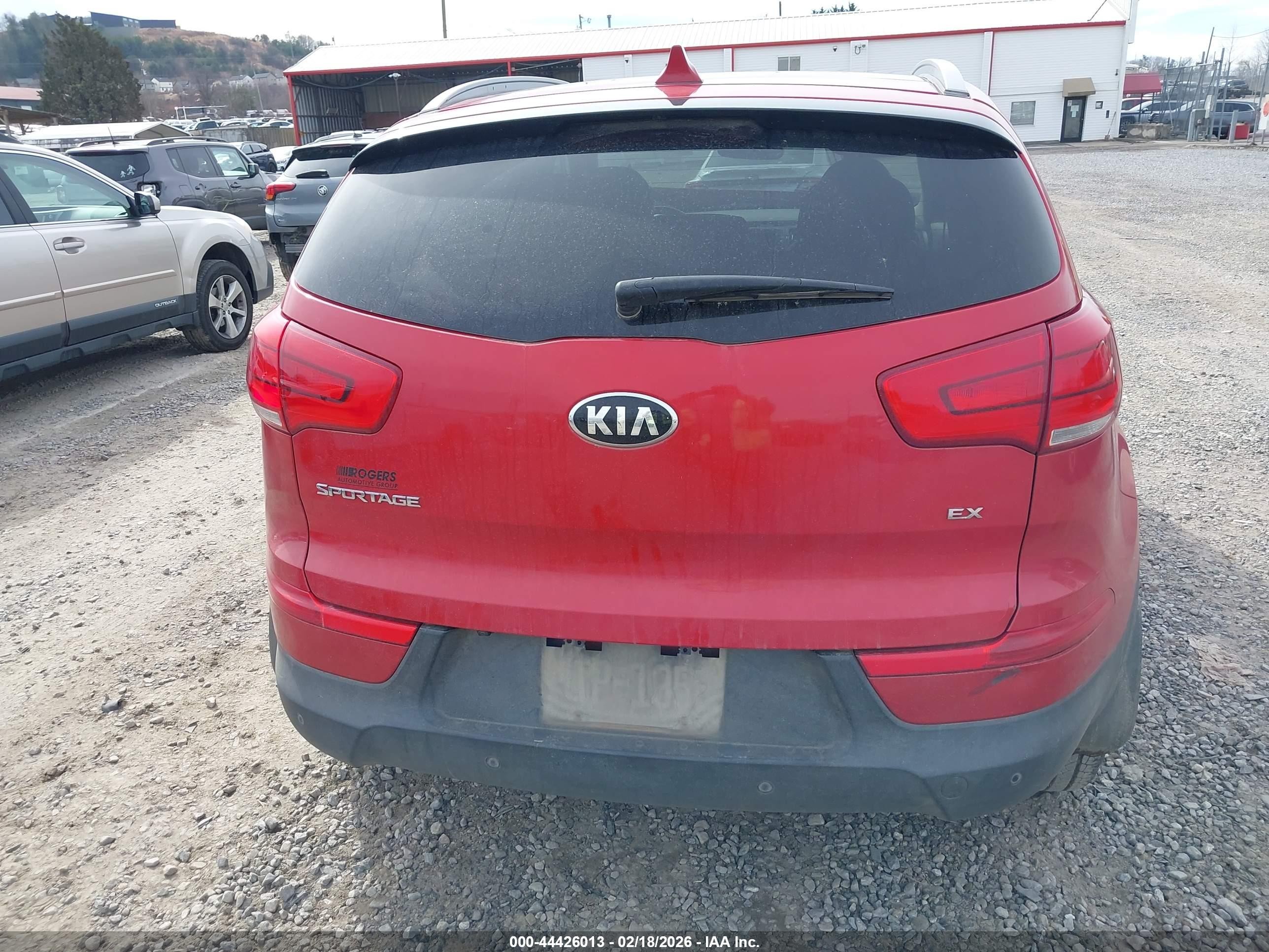 2014 Kia Sportage Ex Red vin: KNDPC3AC9E7585949