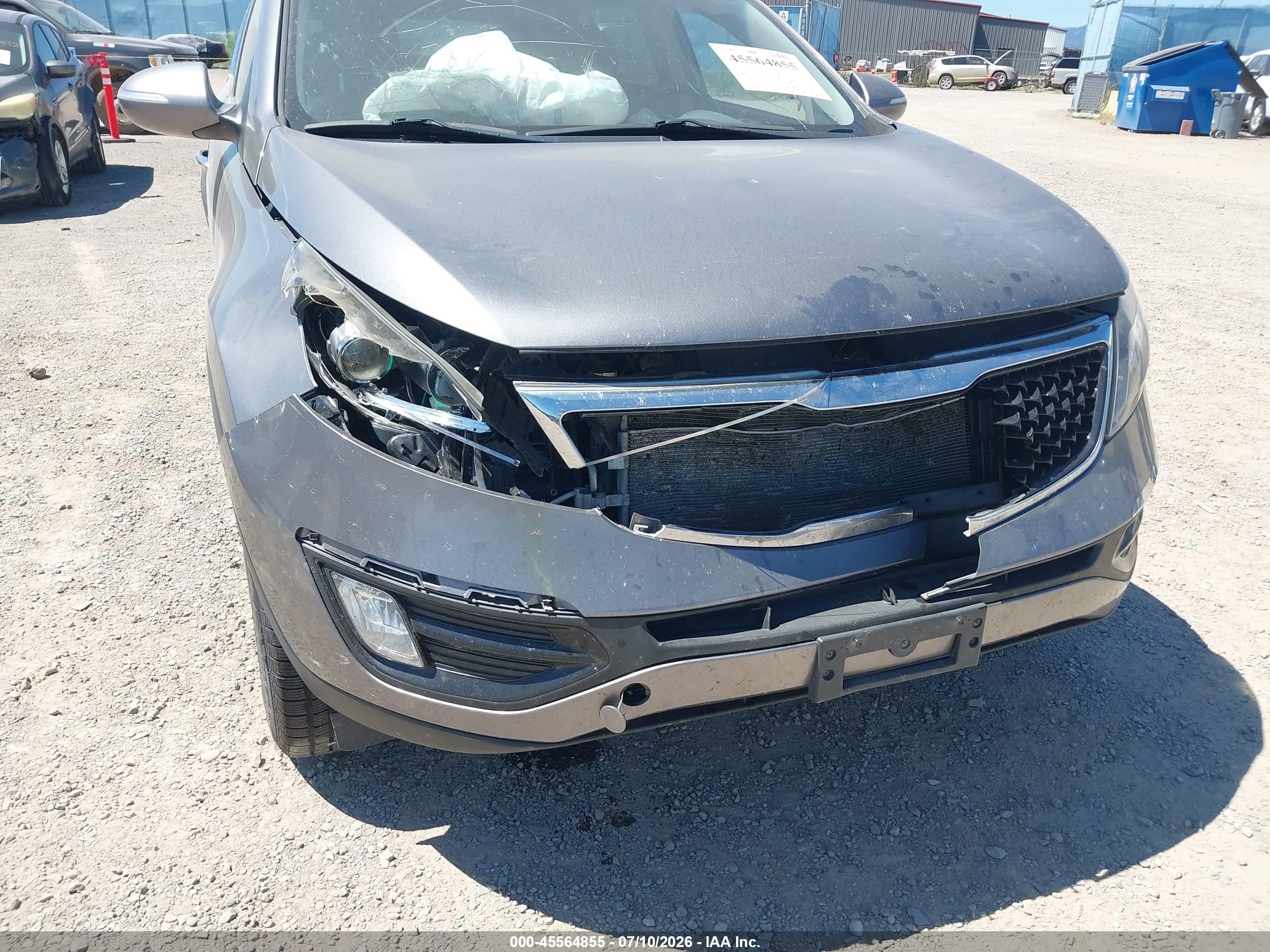 2016 Kia Sportage Ex Gray vin: KNDPC3AC9G7850713