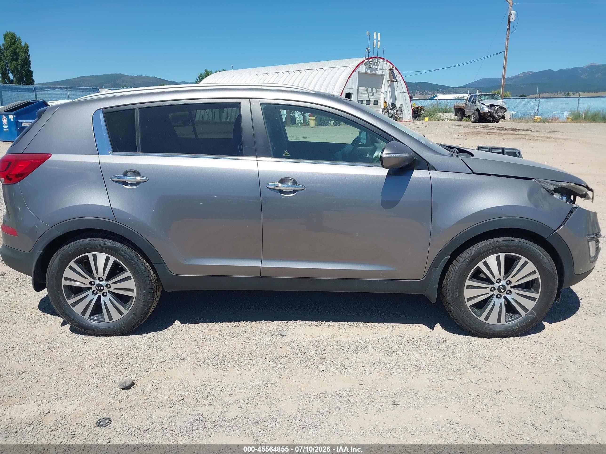 2016 Kia Sportage Ex Gray vin: KNDPC3AC9G7850713