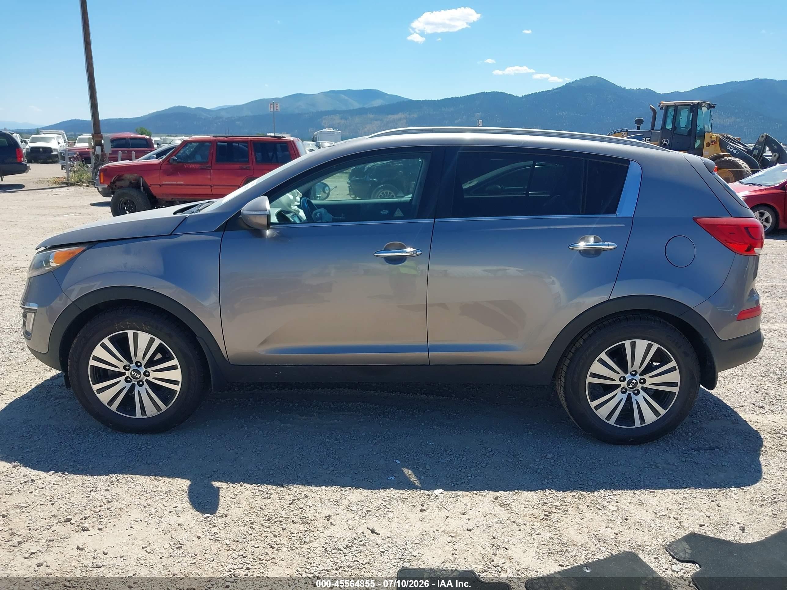 2016 Kia Sportage Ex Gray vin: KNDPC3AC9G7850713