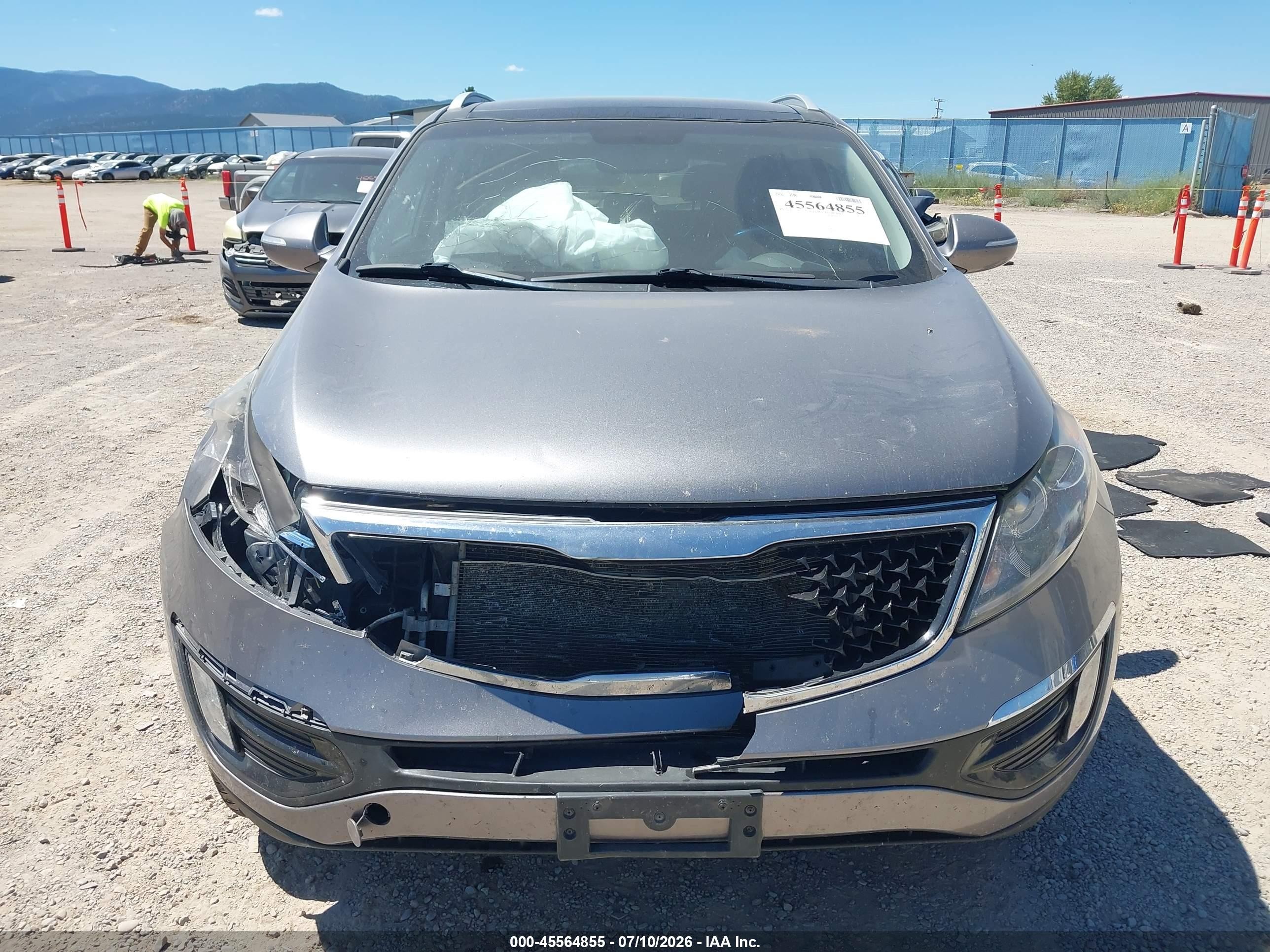 2016 Kia Sportage Ex Gray vin: KNDPC3AC9G7850713